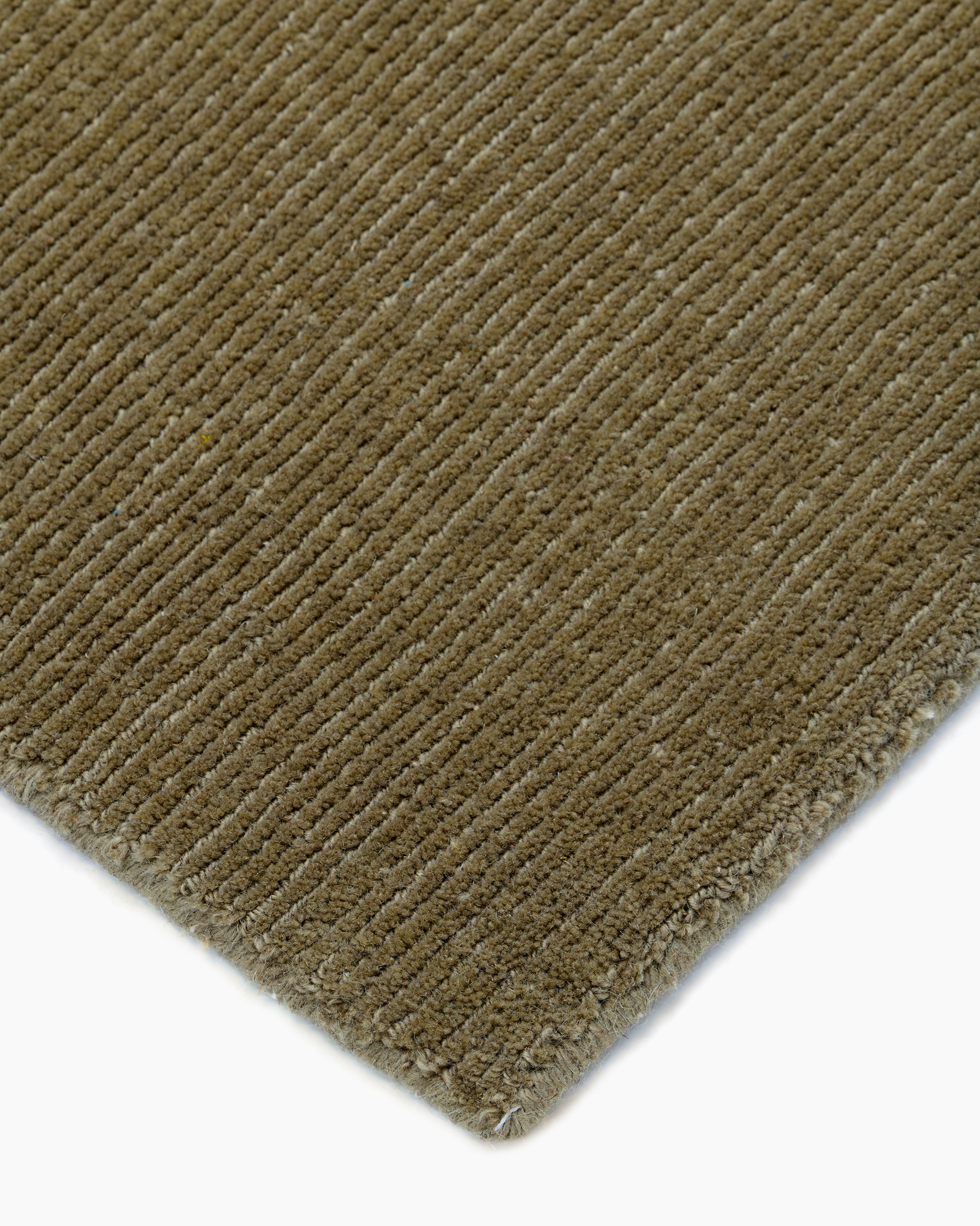 Mercer Ribbed Hand-Loomed Wool Rug in Antique Moss