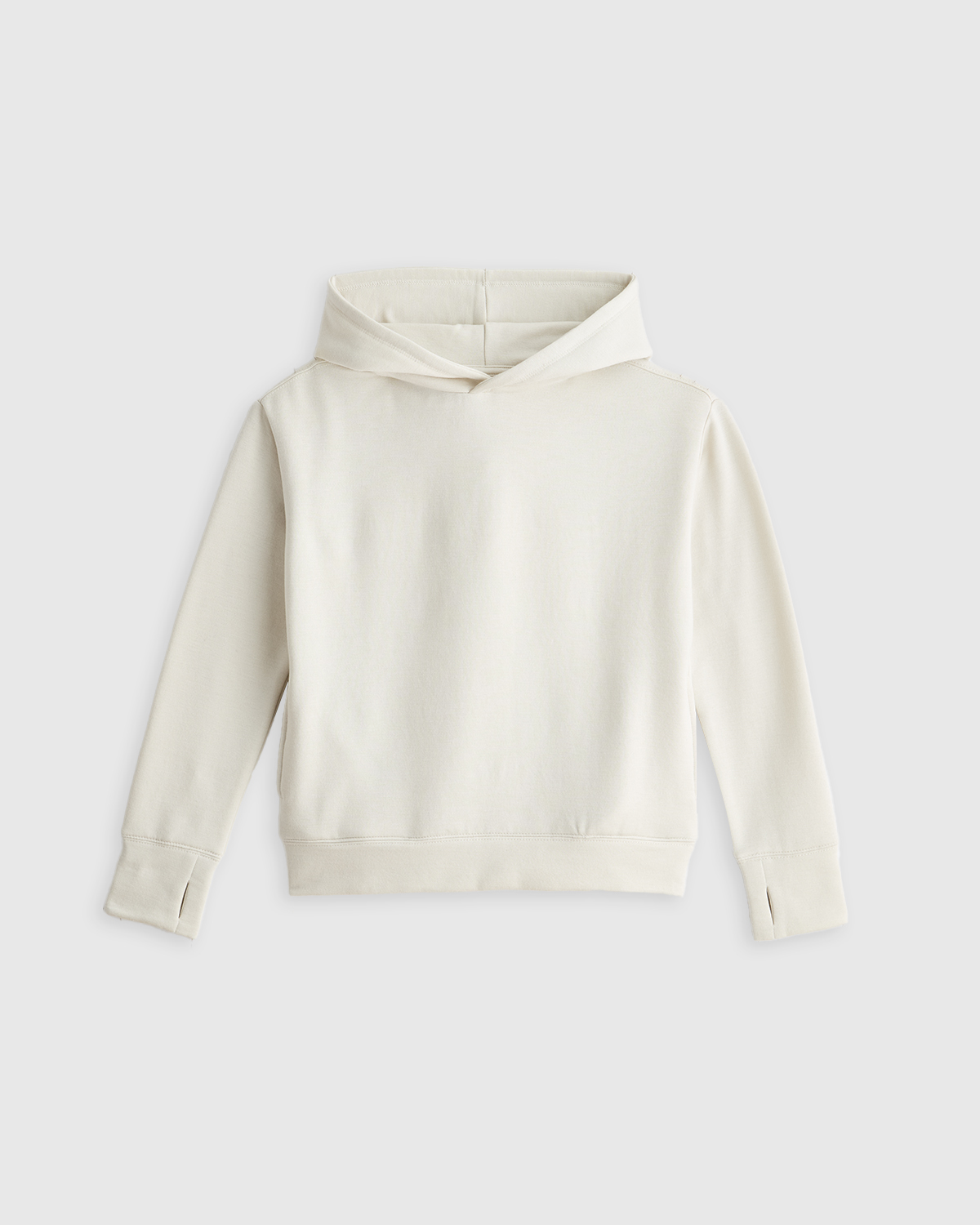 Off-White Girls SuperSoft Fleece Crop Pullover Hoodie