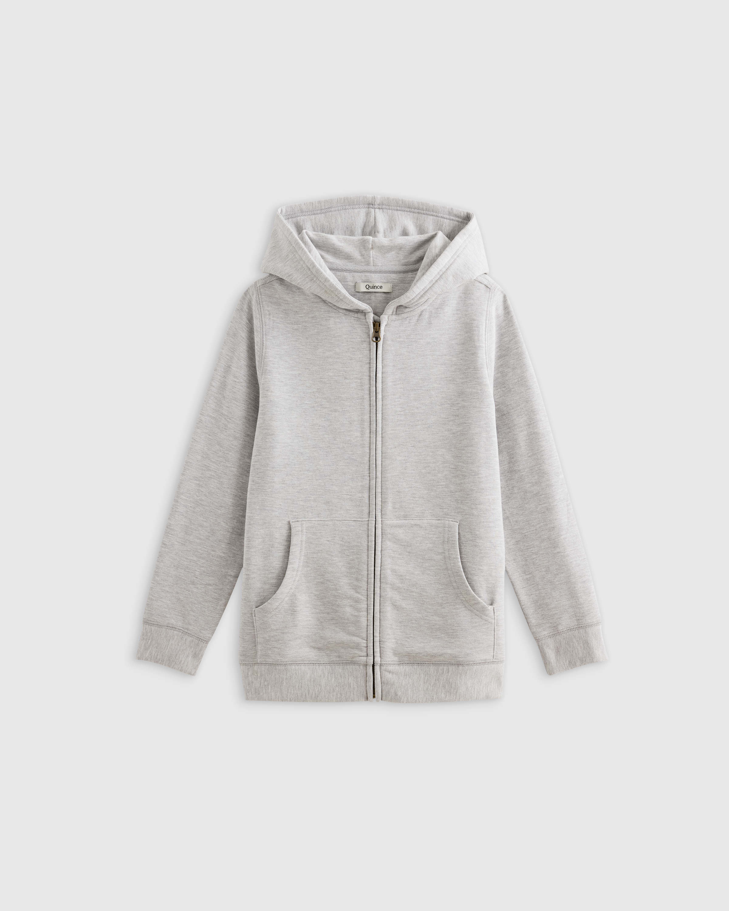 Heather Grey SuperSoft Fleece Zip Up Hoodie