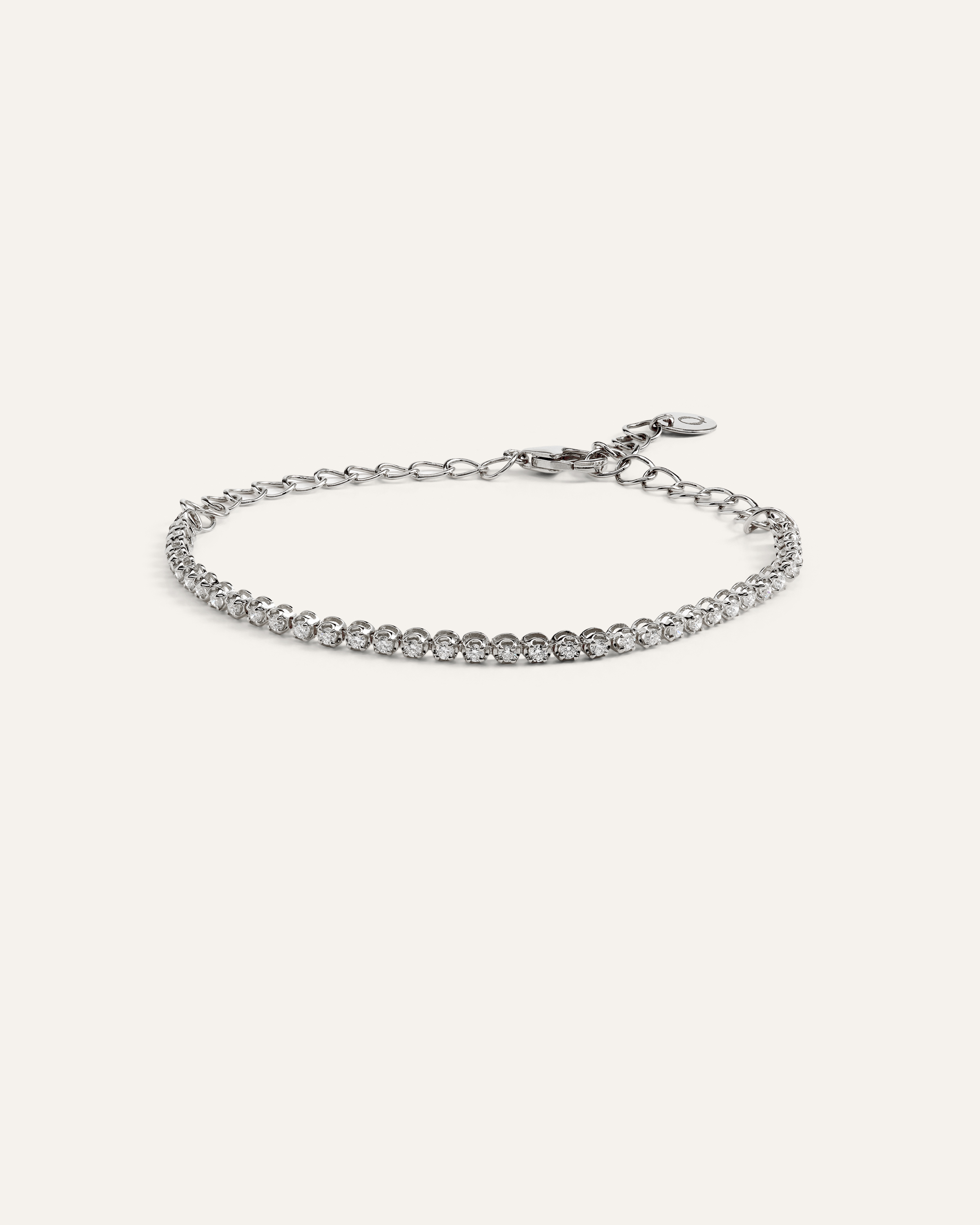 White Gold 14K Gold Diamond Petite Tennis Bracelet - 0.50ctw