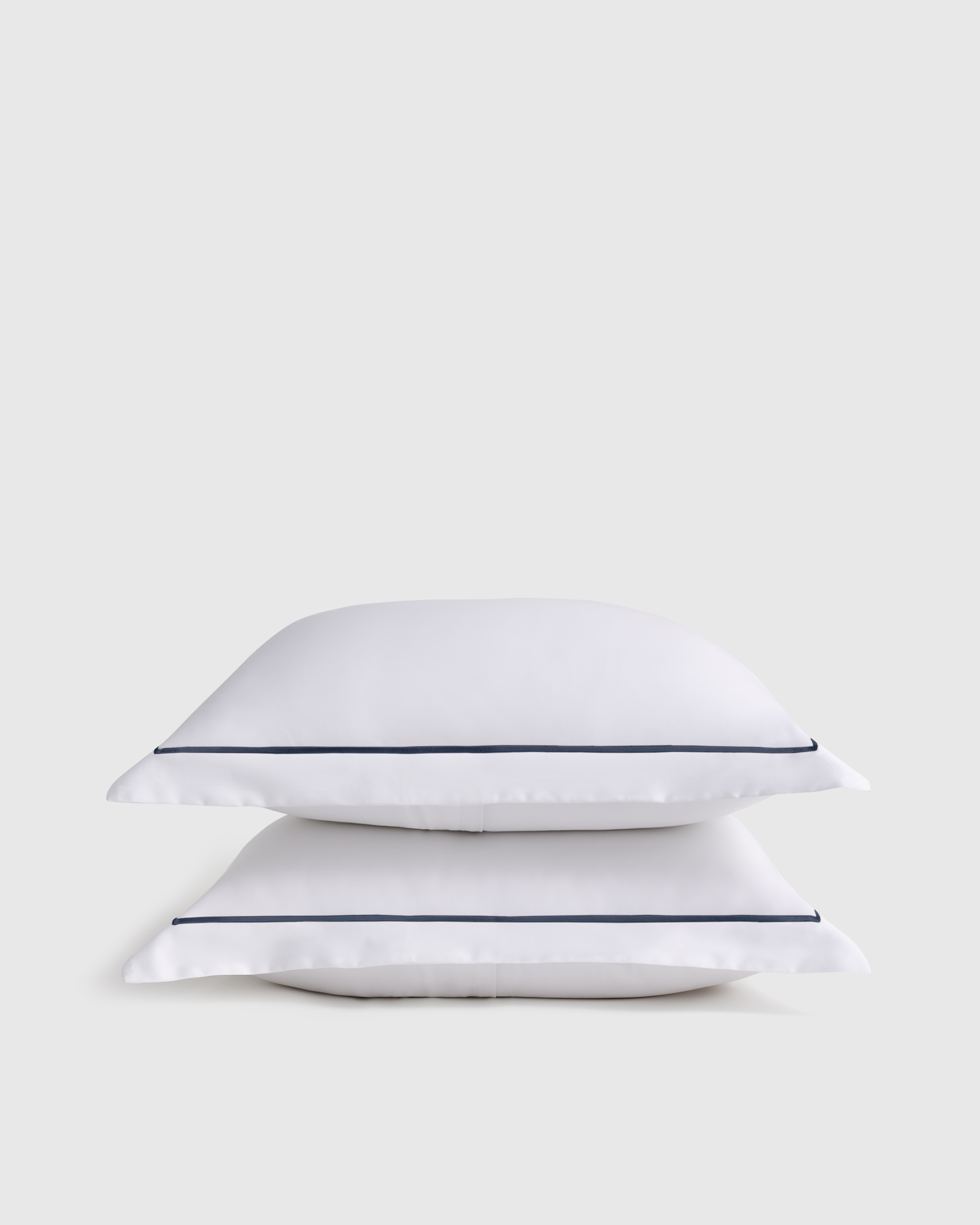 White/Mineral Signature Giza Cotton Sateen Embroidered Sham Set