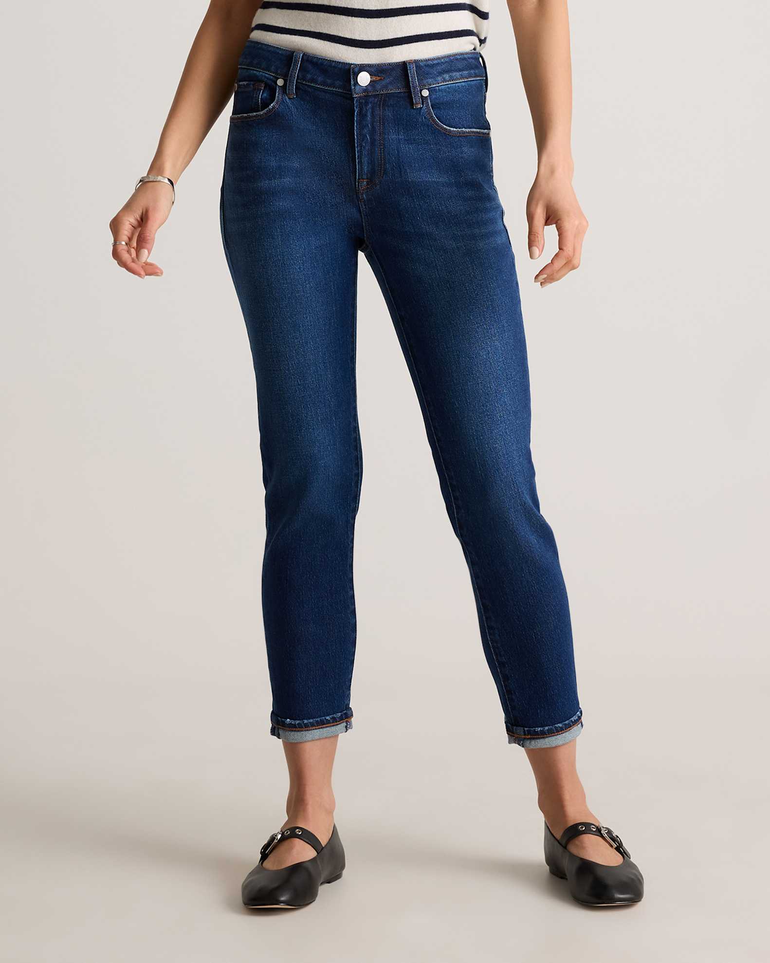 Luna Stretch Slim Boyfriend Jeans - Main Image