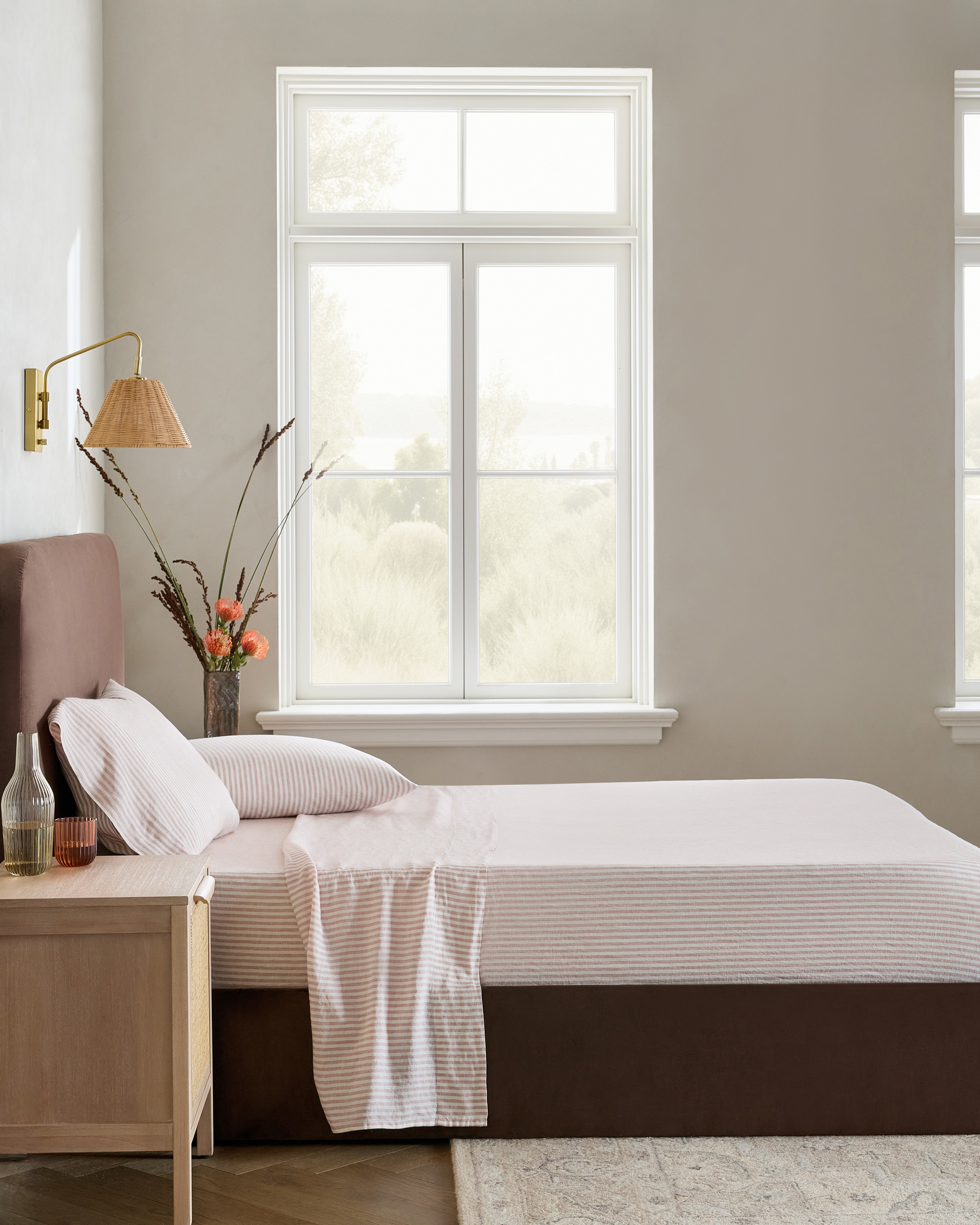 European Linen Sheet Set - King Dusty Mauve