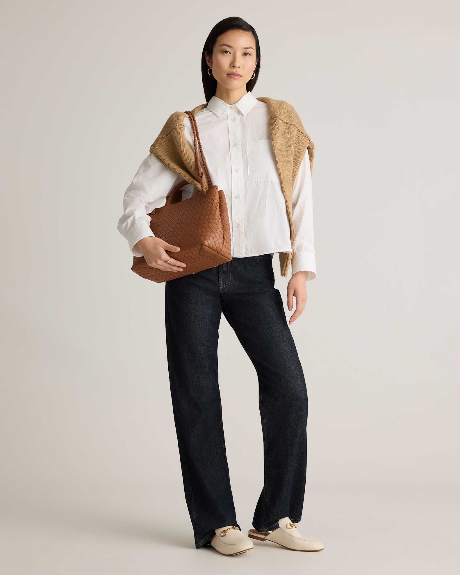 Italian Leather Quilted Top Handle Satchel