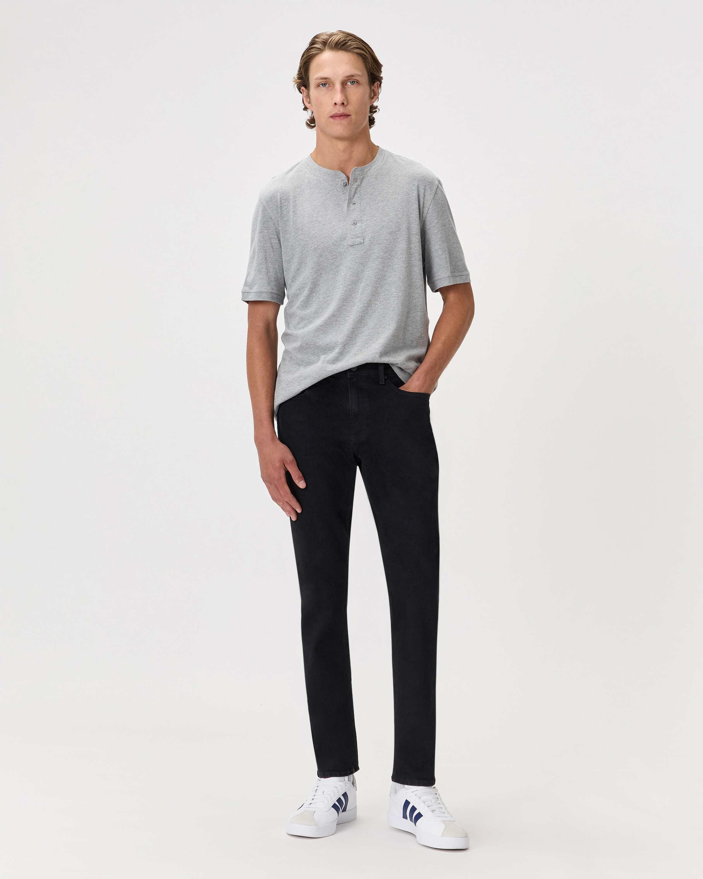 Warren Stretch Slim Jeans in Black