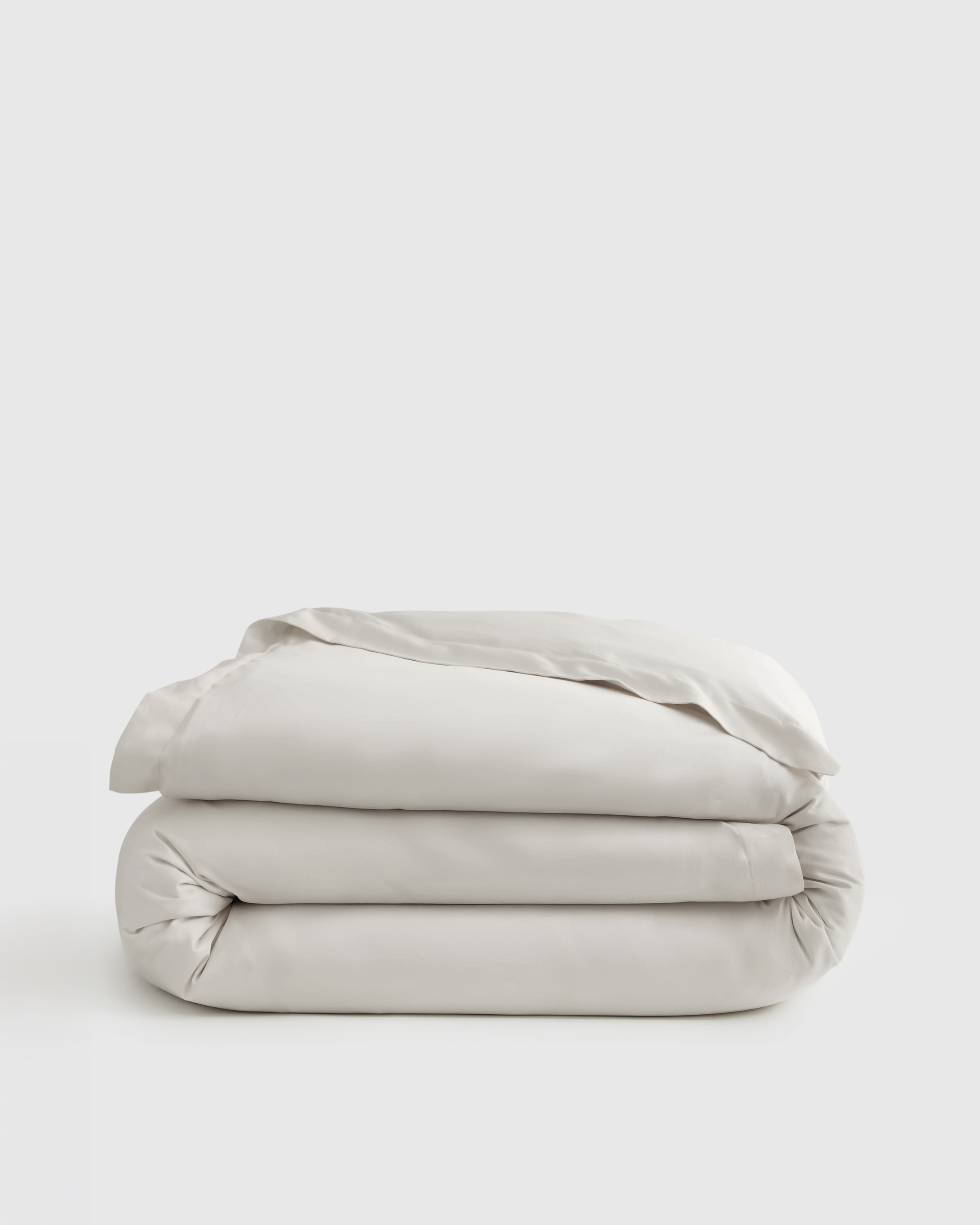 Light Grey Signature Giza Cotton Sateen Duvet Cover