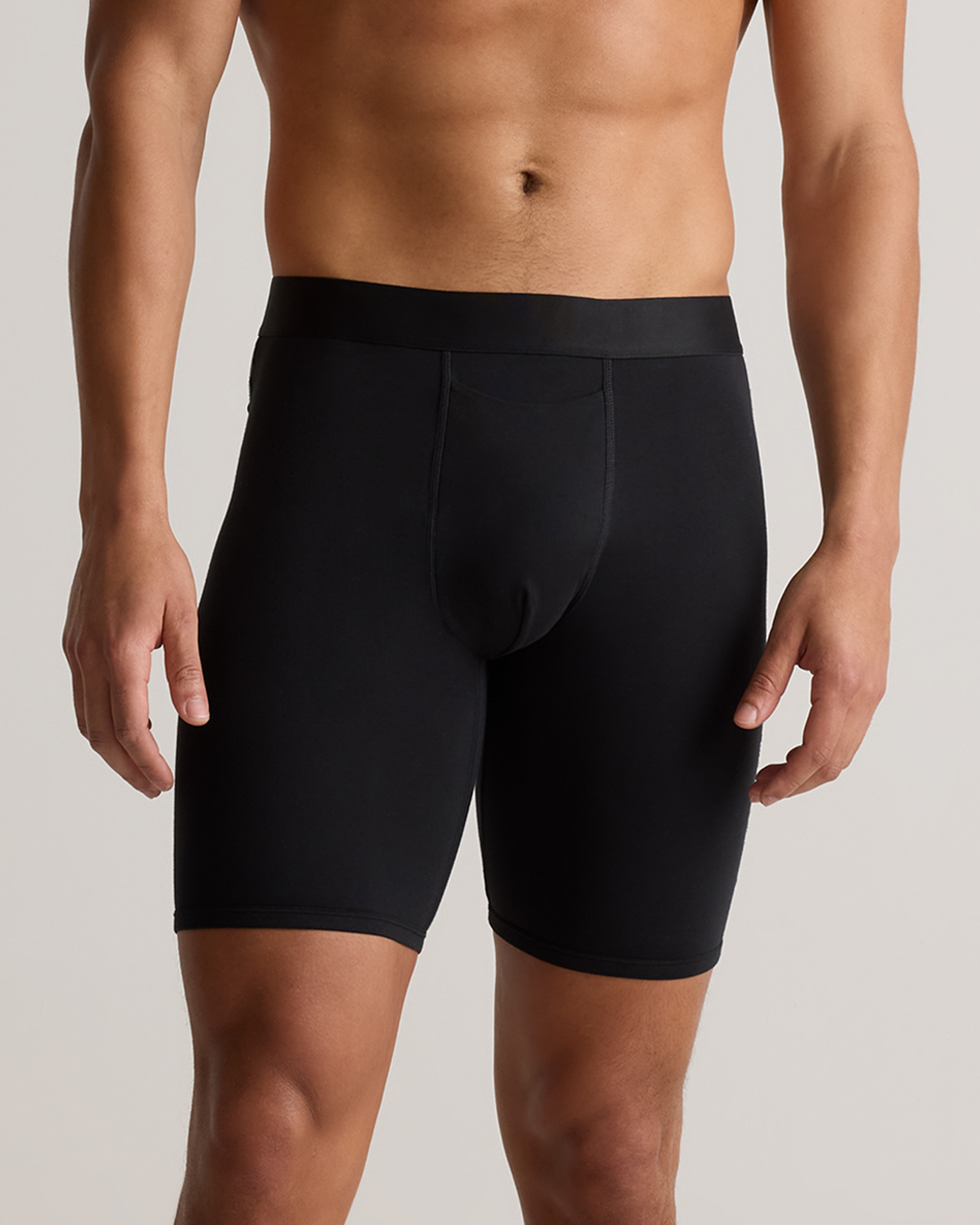 Black Organic Cotton 8'' Boxer Brief (3-pack)