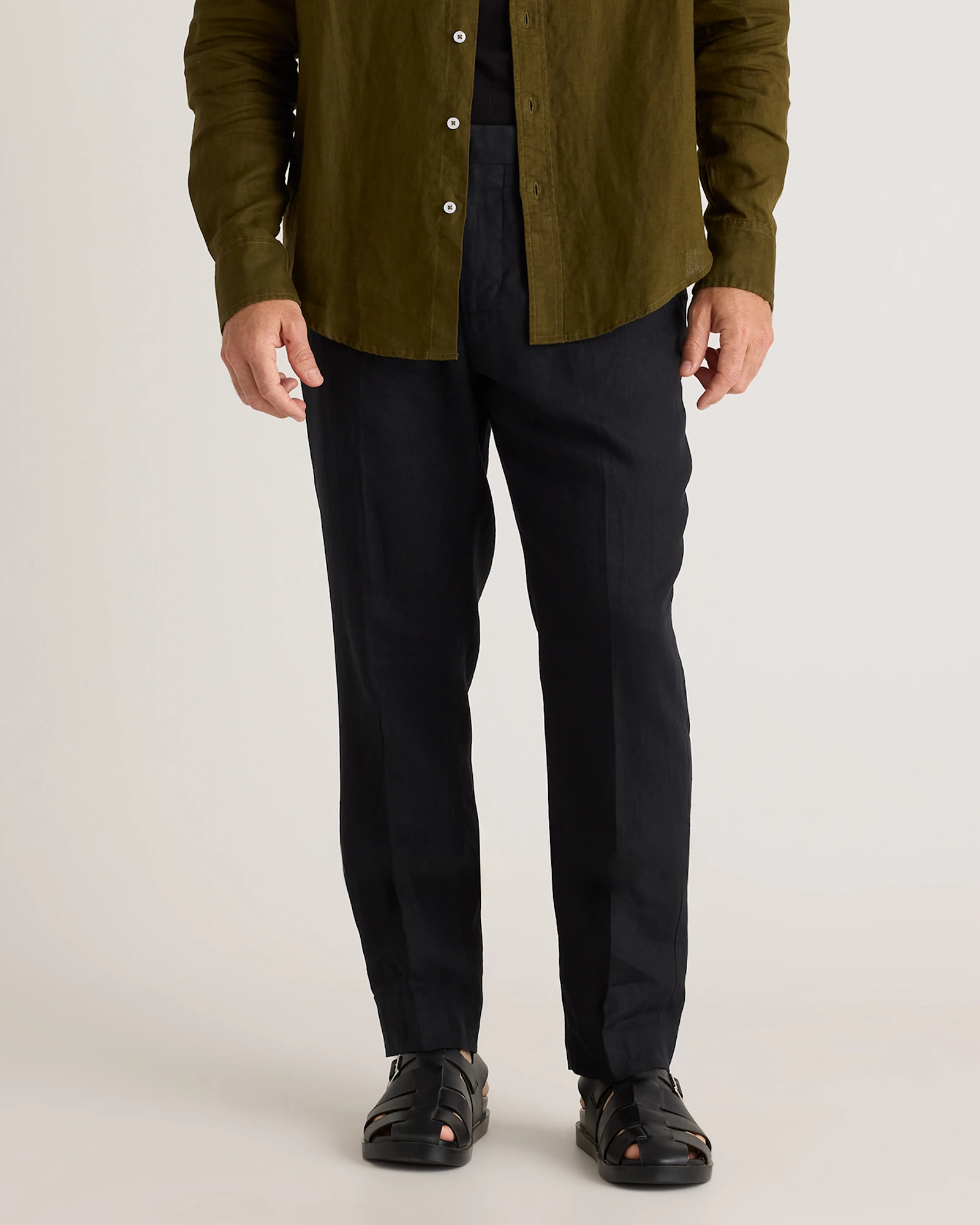 Men's 100% European Linen Dress Pants