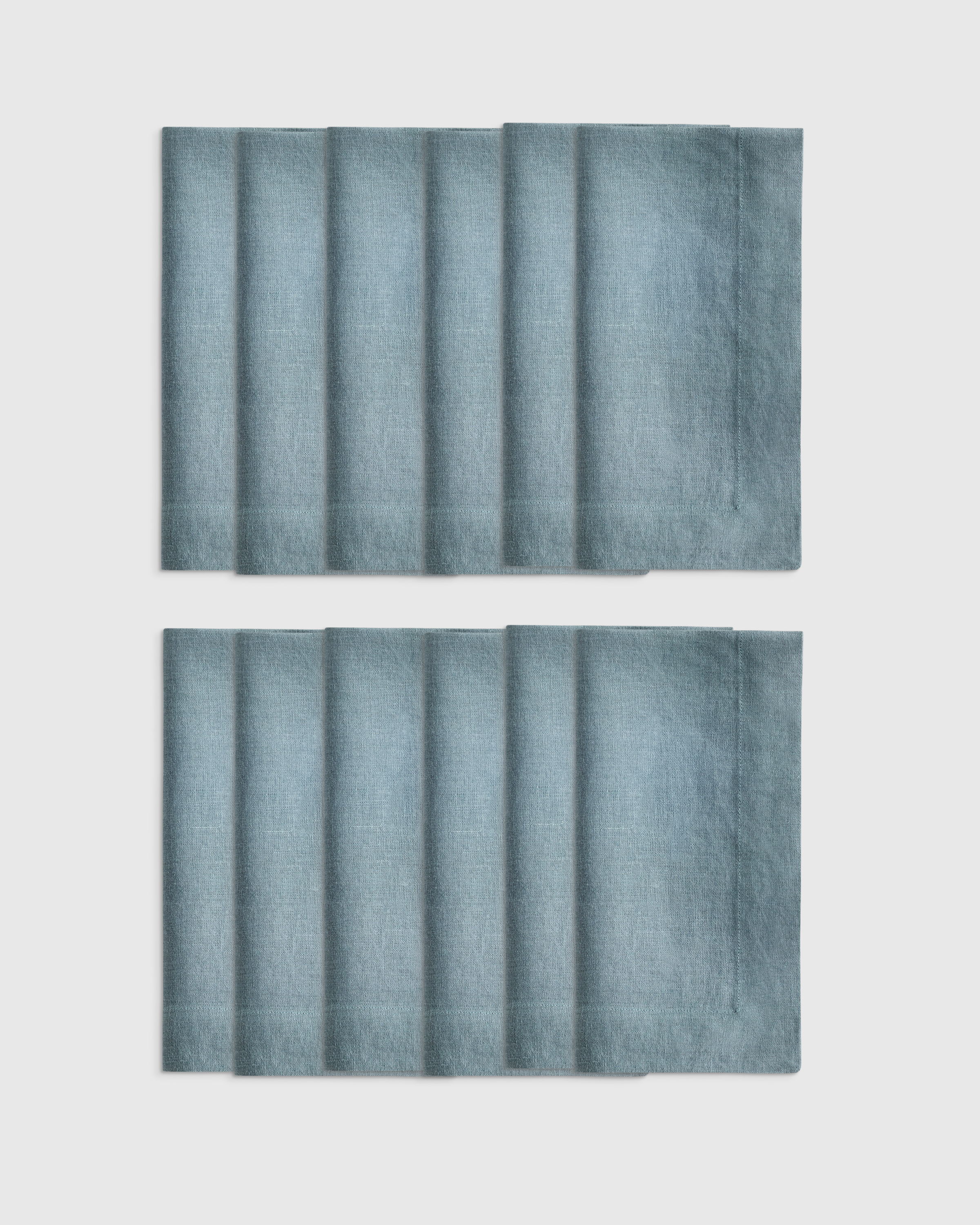 Ocean European Linen Wide-Hem Napkins (Set of 12)