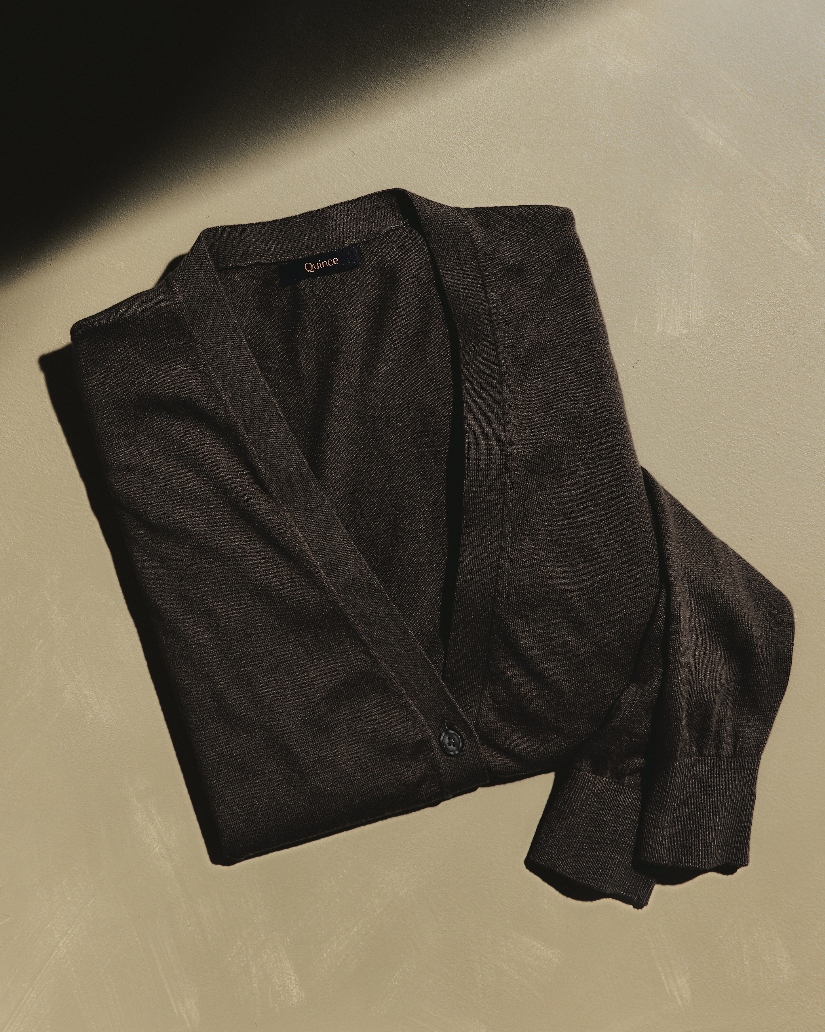 Olive Lightweight Cotton Cashmere Cardigan