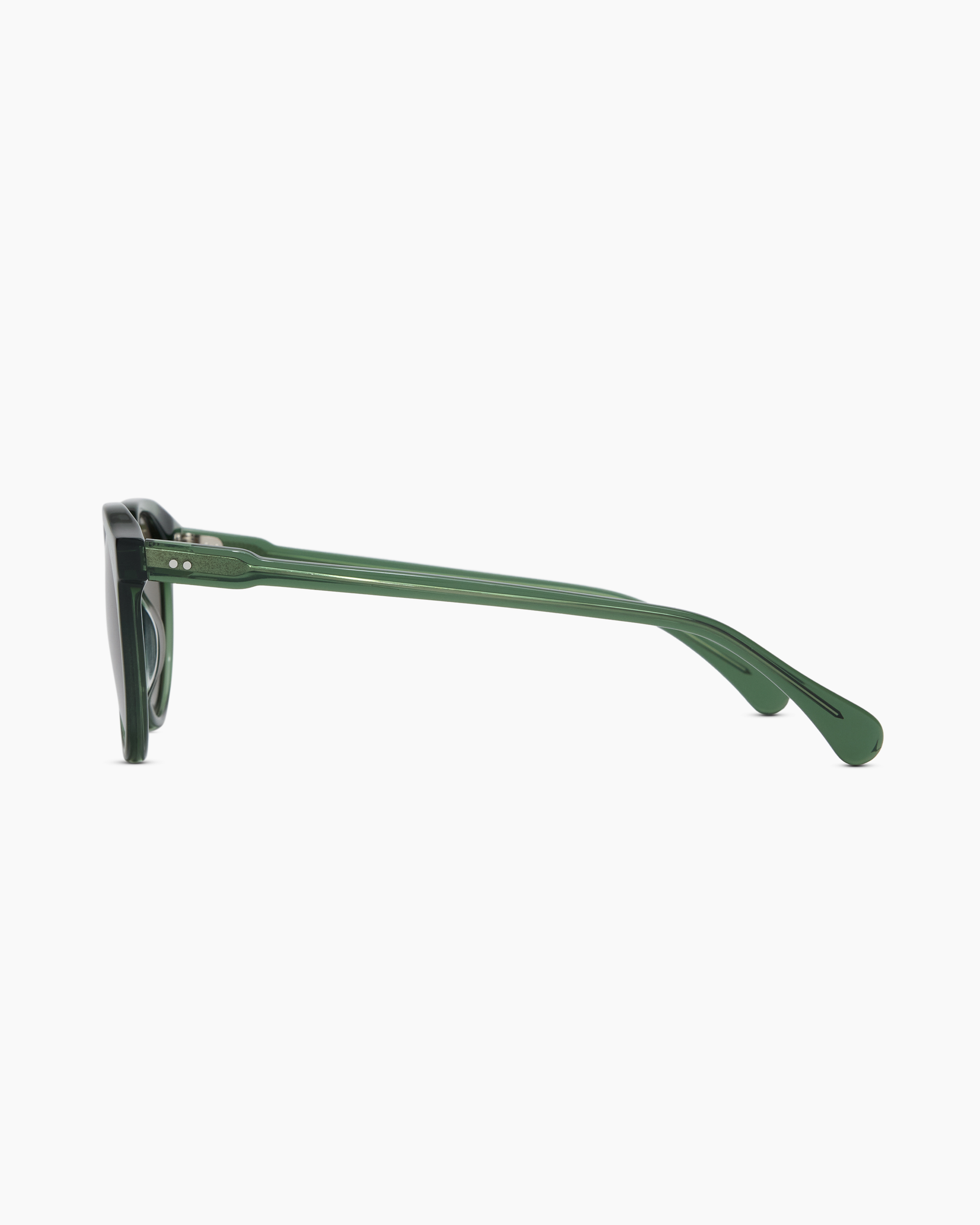 Tahiti Polarized Acetate Sunglasses in Clear Sage with Green 