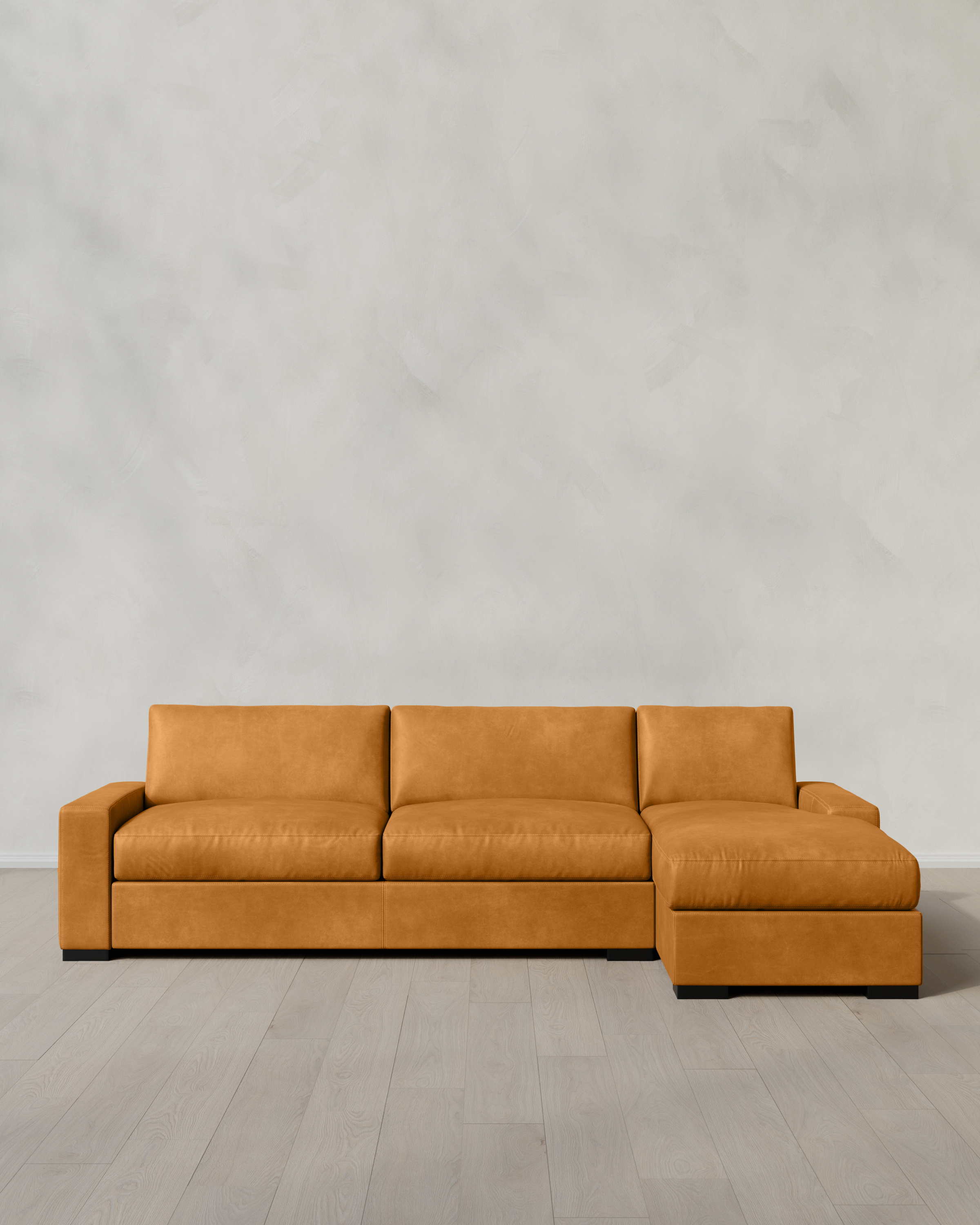 Scotch Stillman Chaise Sectional in Leather