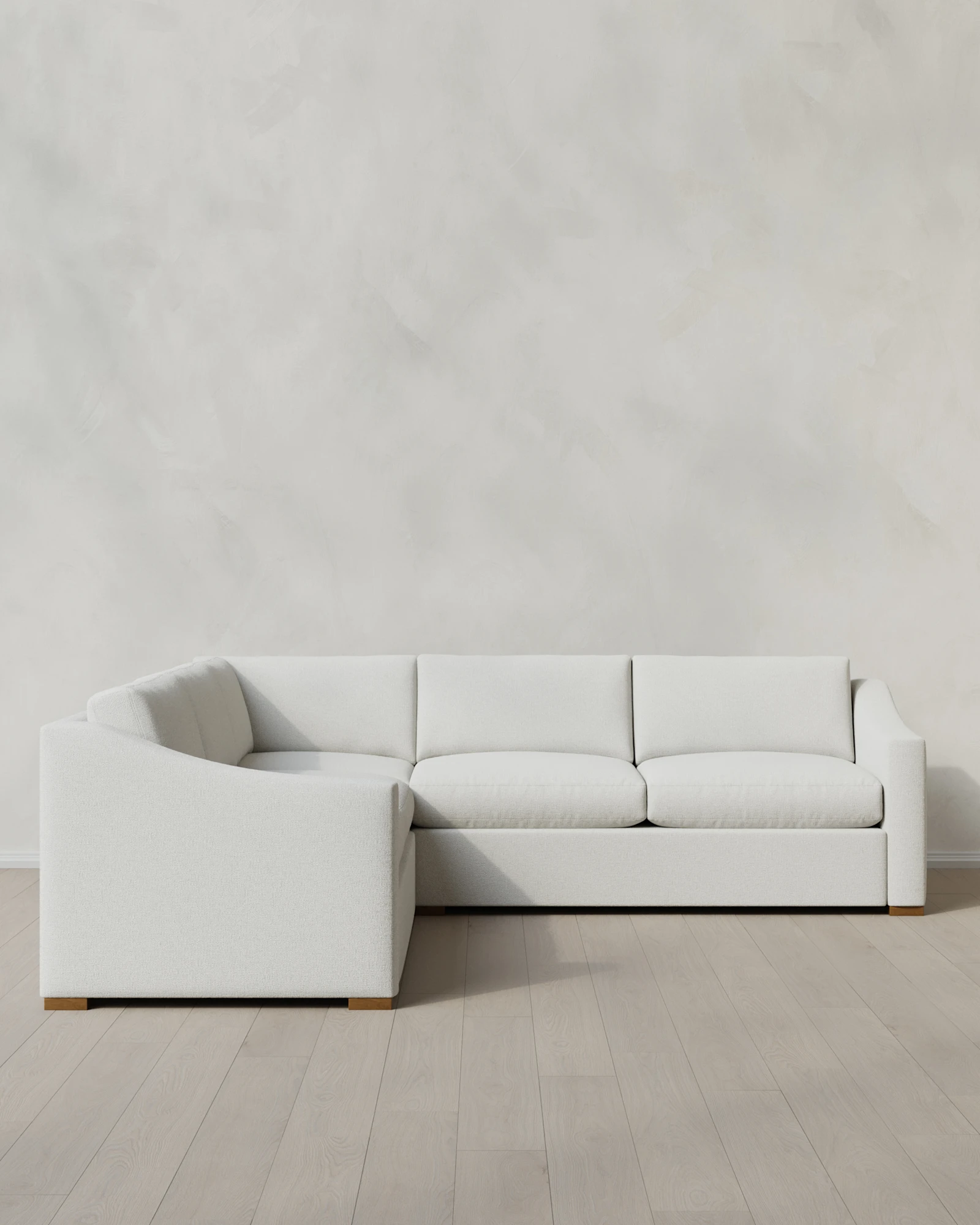 Hollis Slope Arm L Sectional in Performance Basketweave