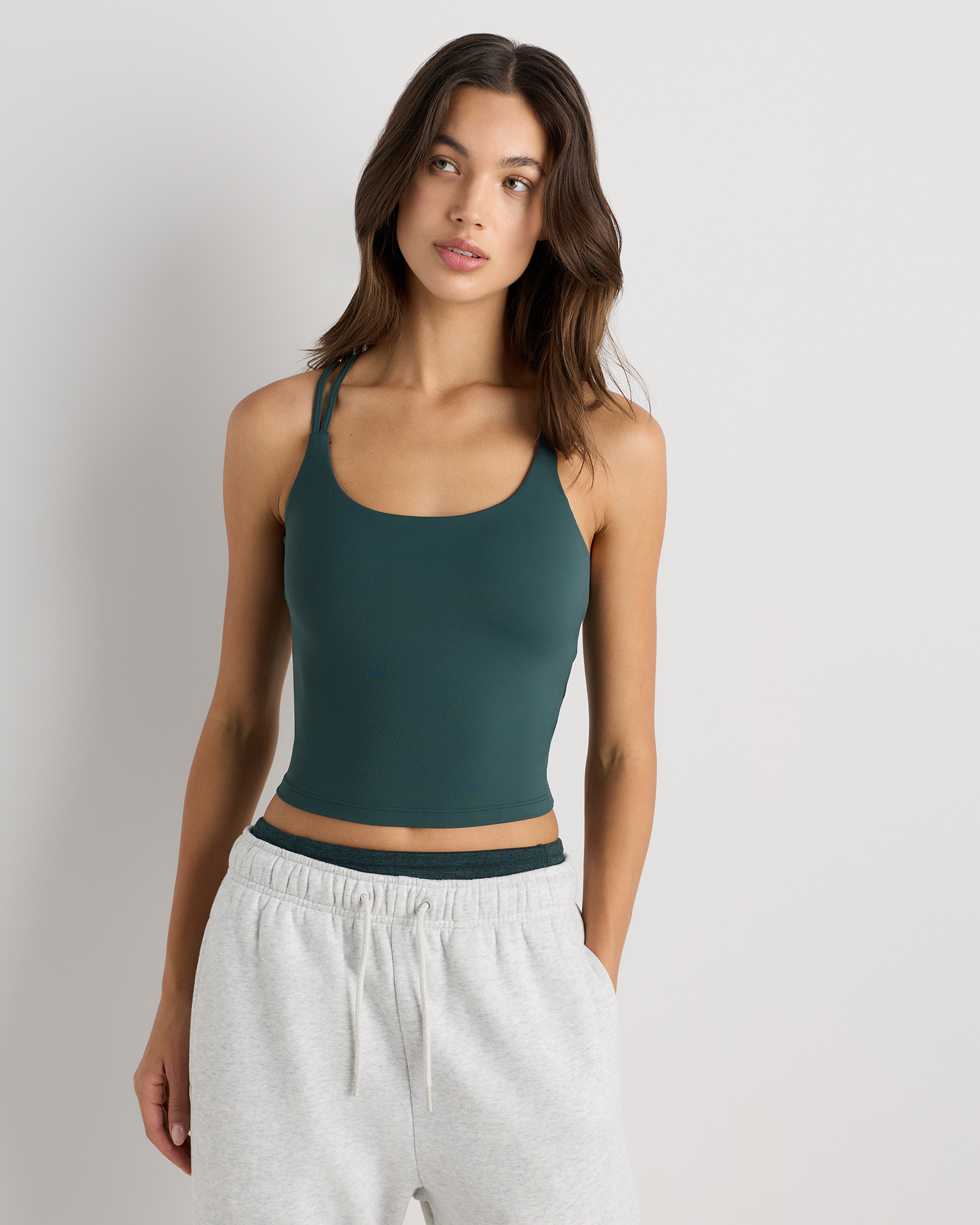 Forest Green Ultra-Form Strappy Bra Tank