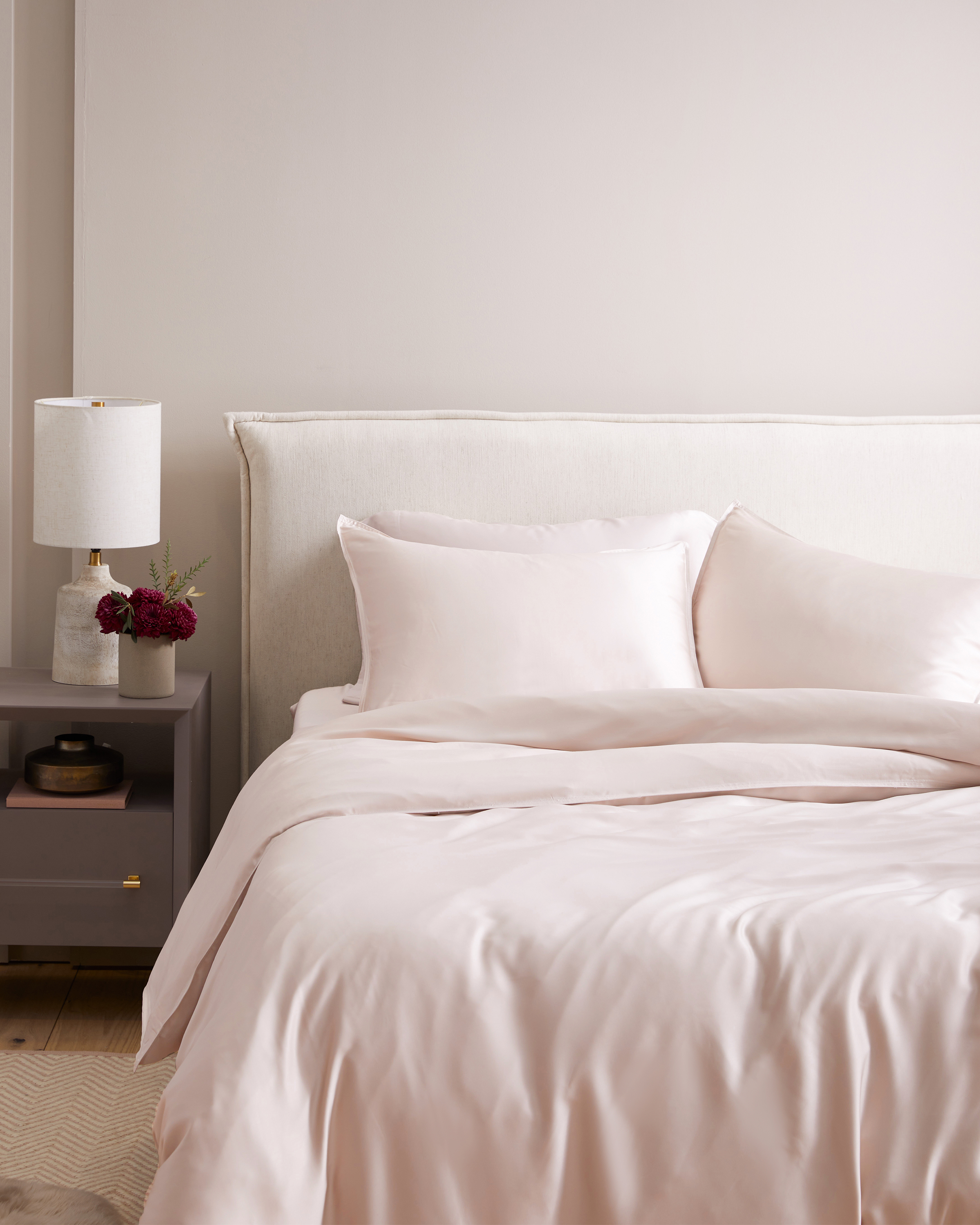 Soft Blush Bamboo Sham Set