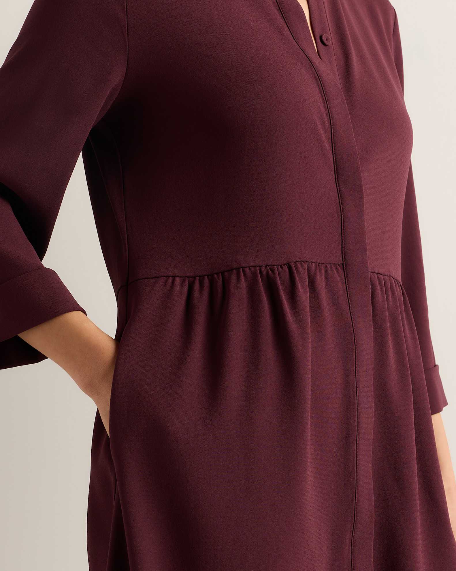 Fluid Crepe Shirt Dress Fluid Crepe Shirt Dress