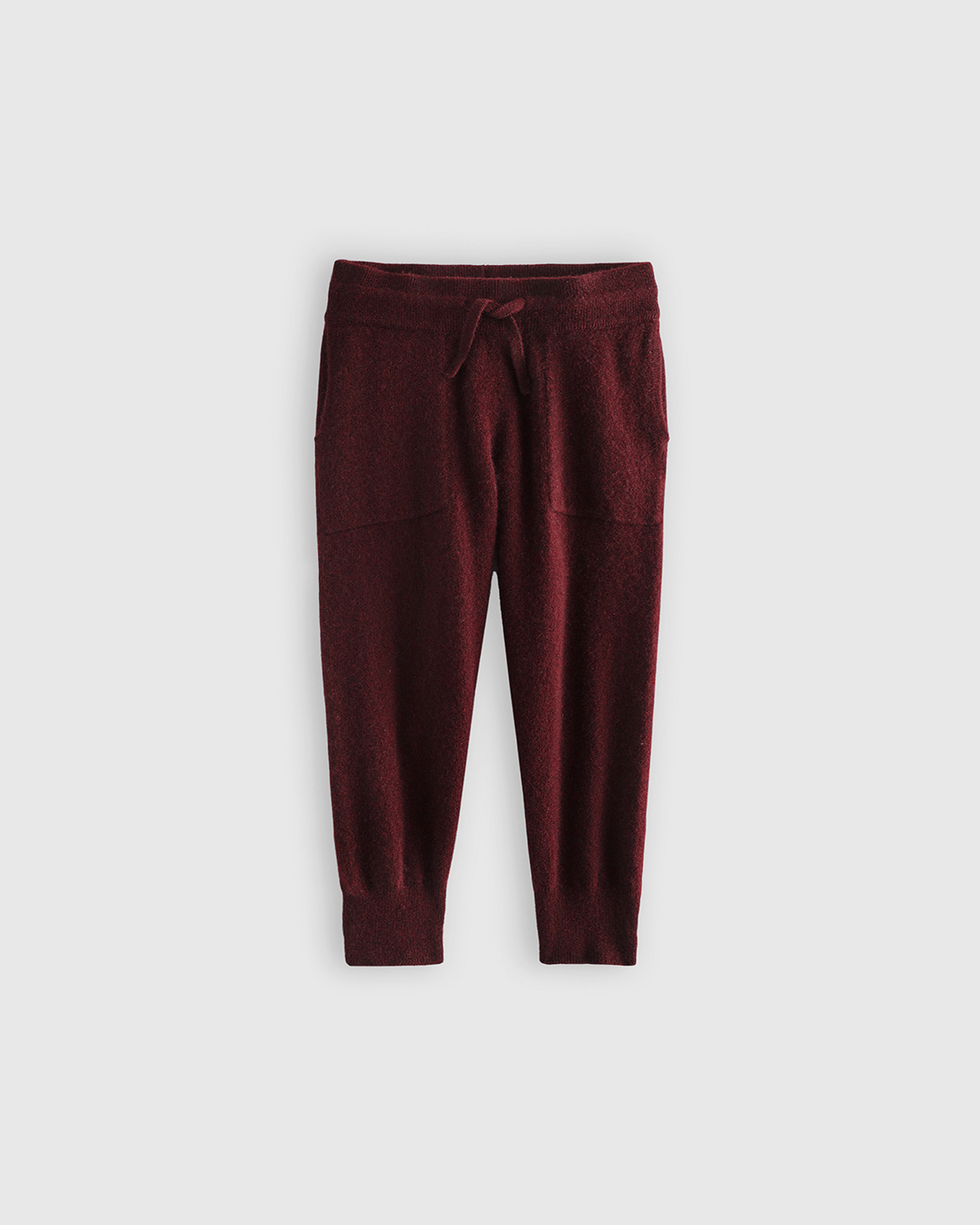 Rich Burgundy Washable Cashmere Jogger