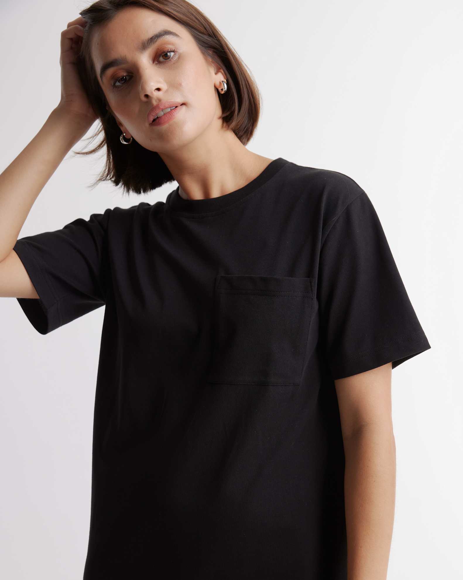 100% Organic Cotton Relaxed T-Shirt Dress 100% Organic Cotton Relaxed T-Shirt Dress