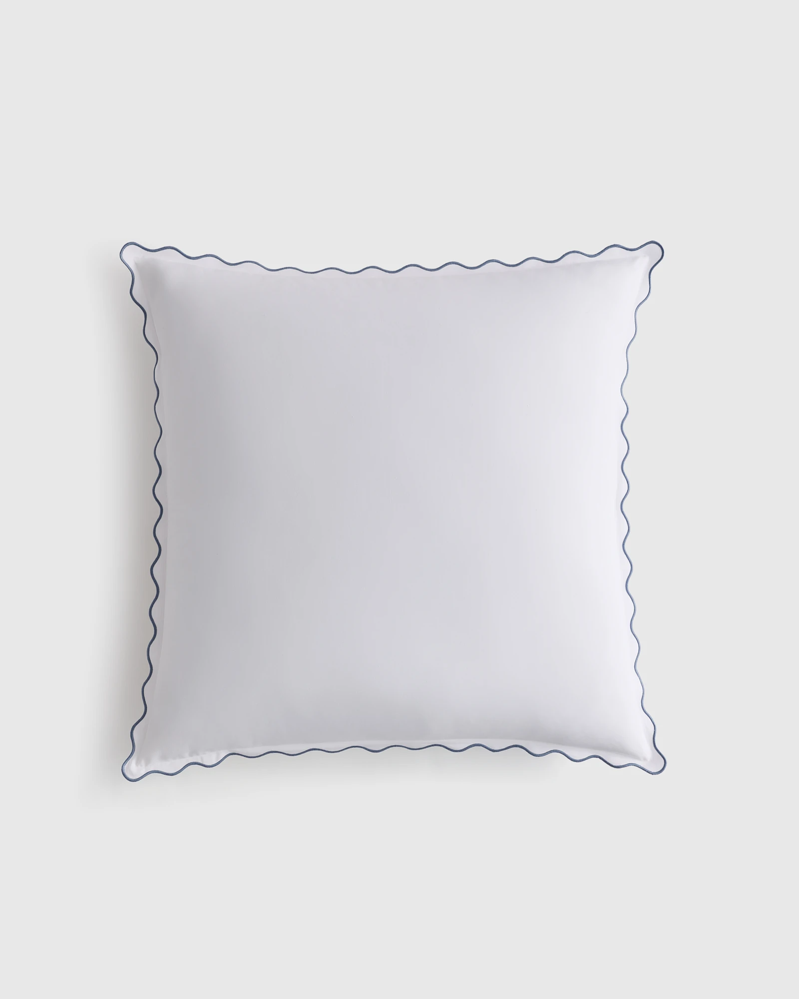 Wave Scallop Organic Percale Euro Sham