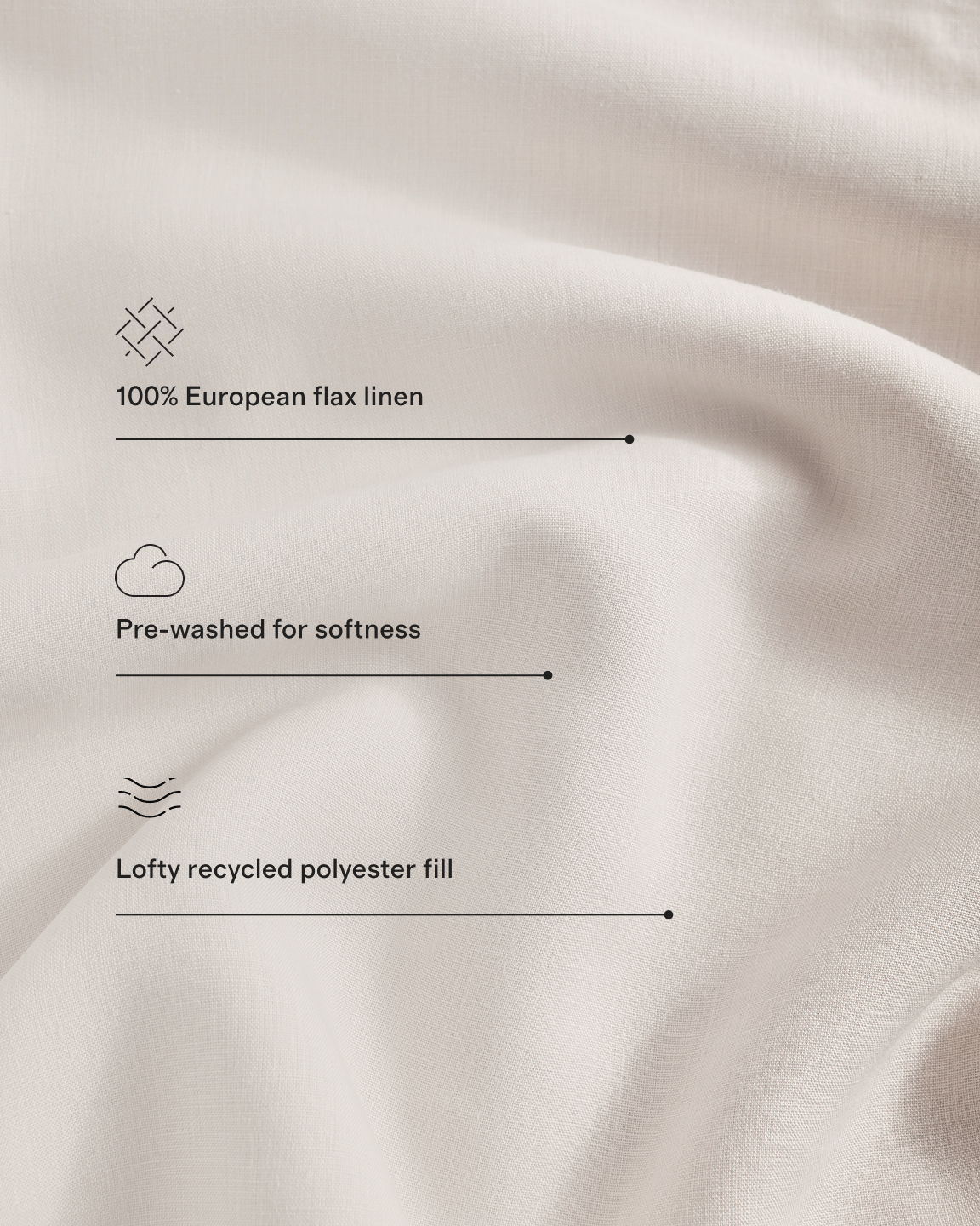 linen quilt bedding technical call out