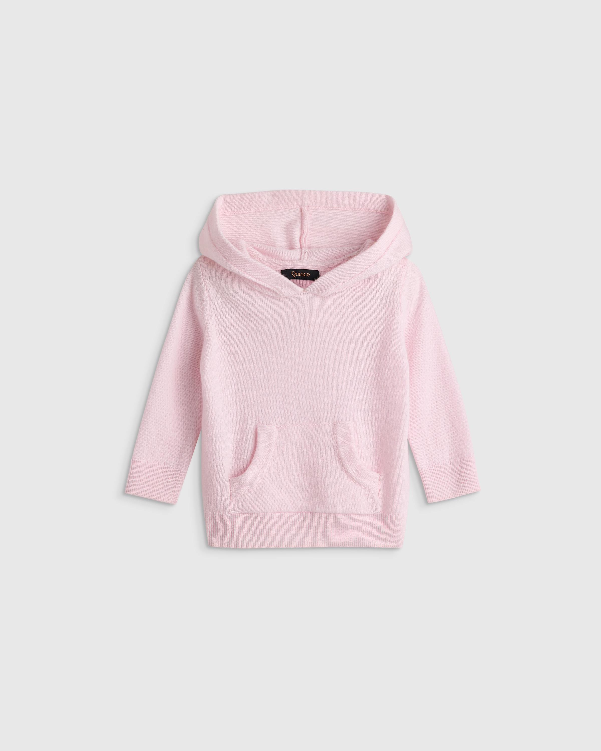 Minimal Pink Pull à capuche en cachemire lavable