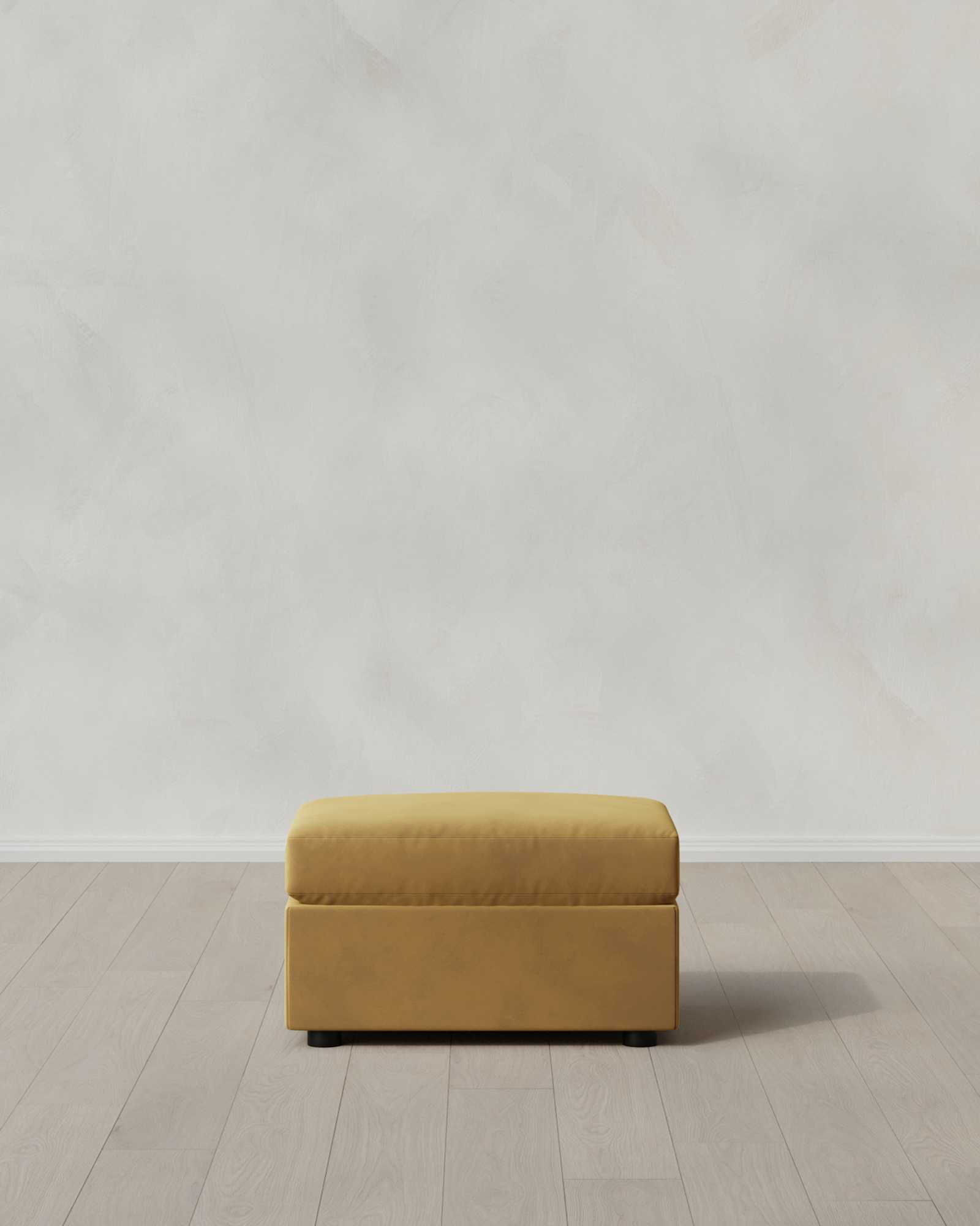 Ottoman Performance Velvet Coffee