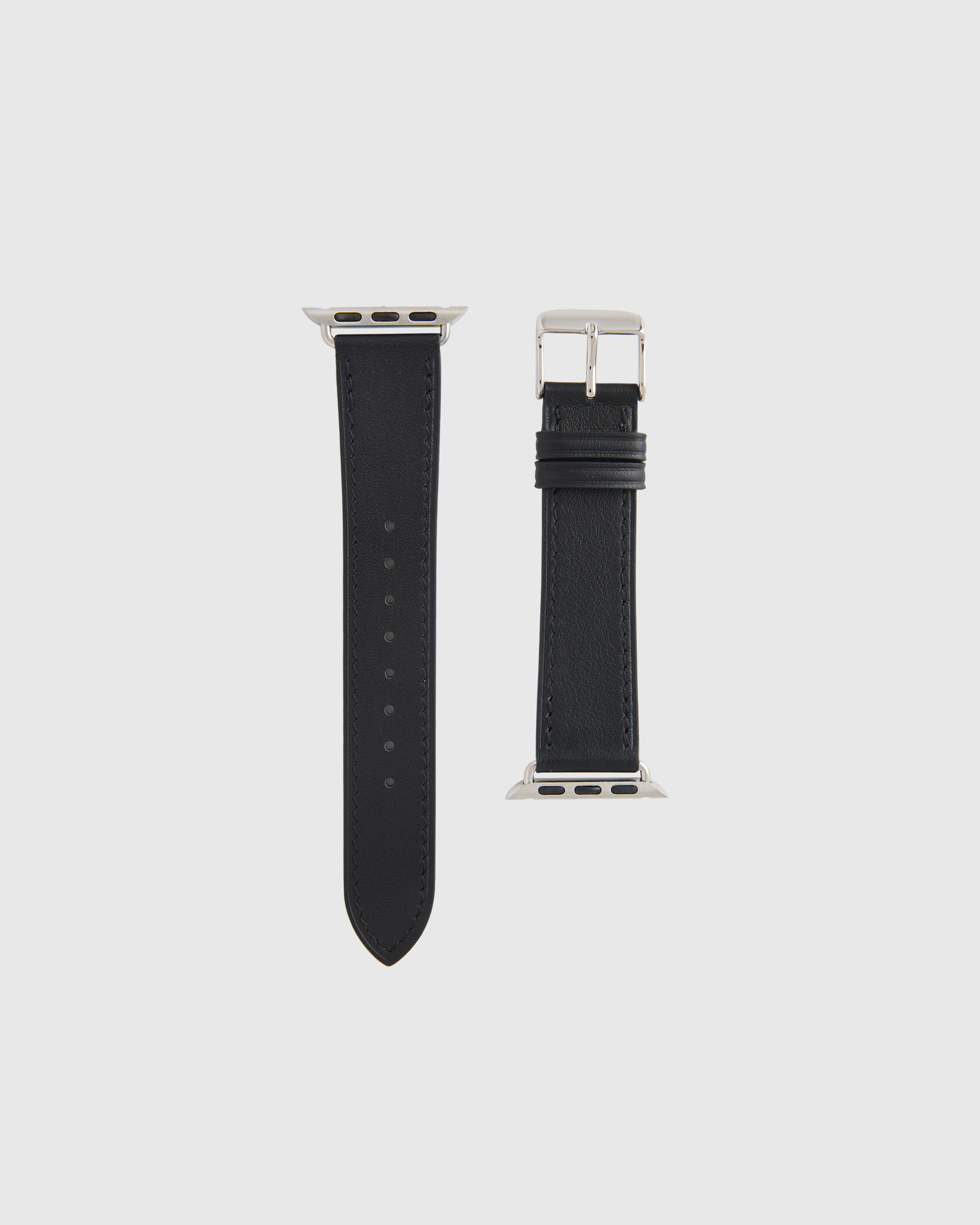 時計 SOPHNET. Leather Apple Watchband Leather Apple Watch Band in Black