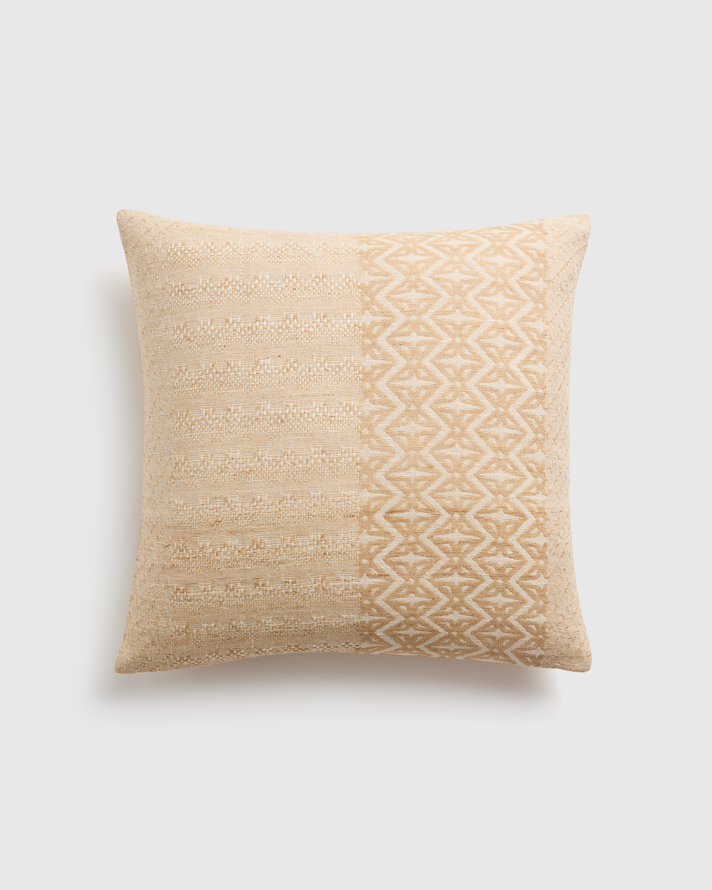 Cotton Silk Geometric Pillow Cover