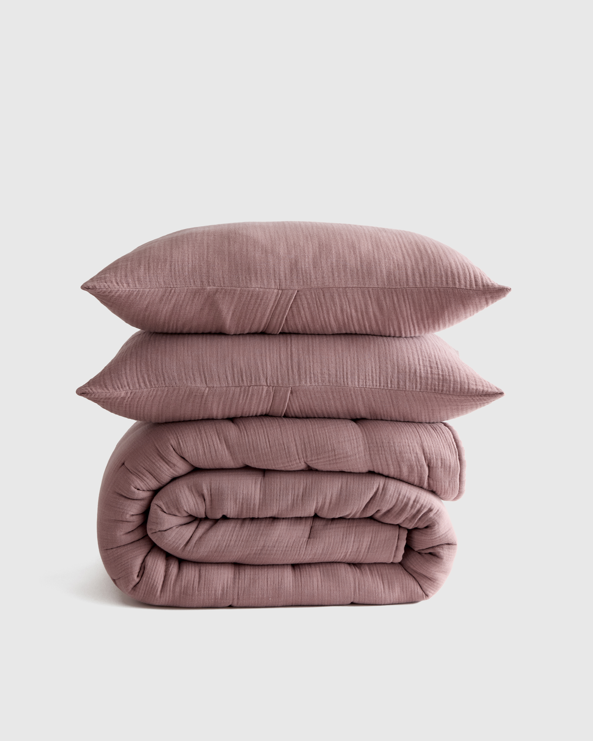 Fig Organic Airy Gauze Dream Quilt Set