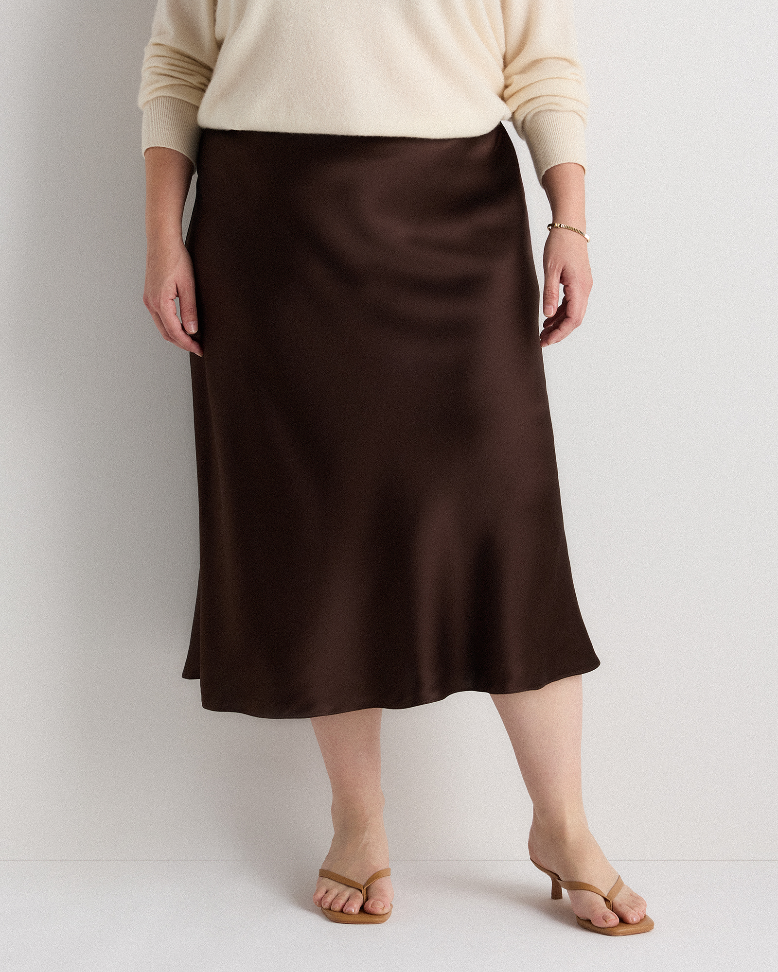 Hot Fudge 100% Washable Silk Skirt