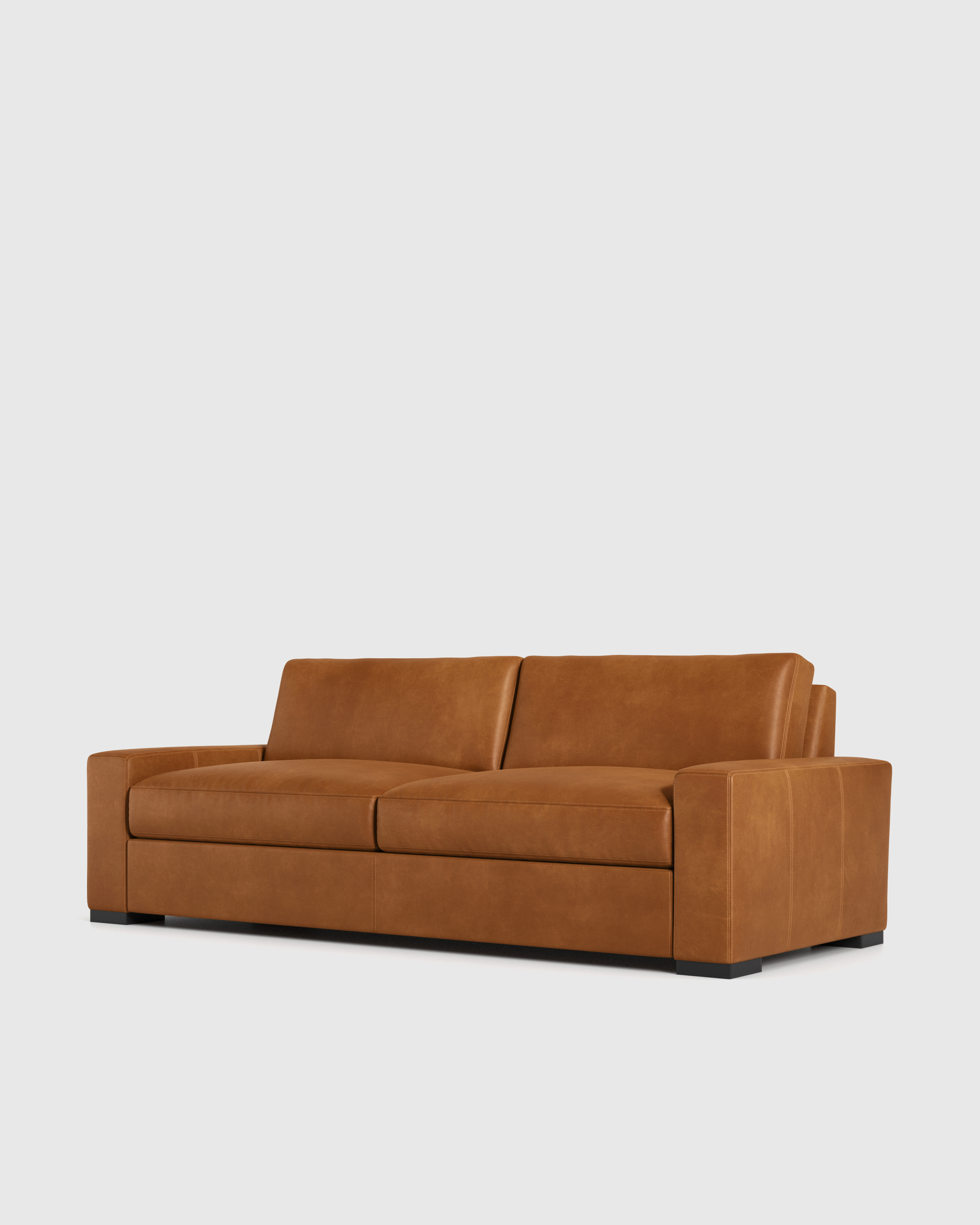 Stillman Leather Sofa - Thumbnail 4