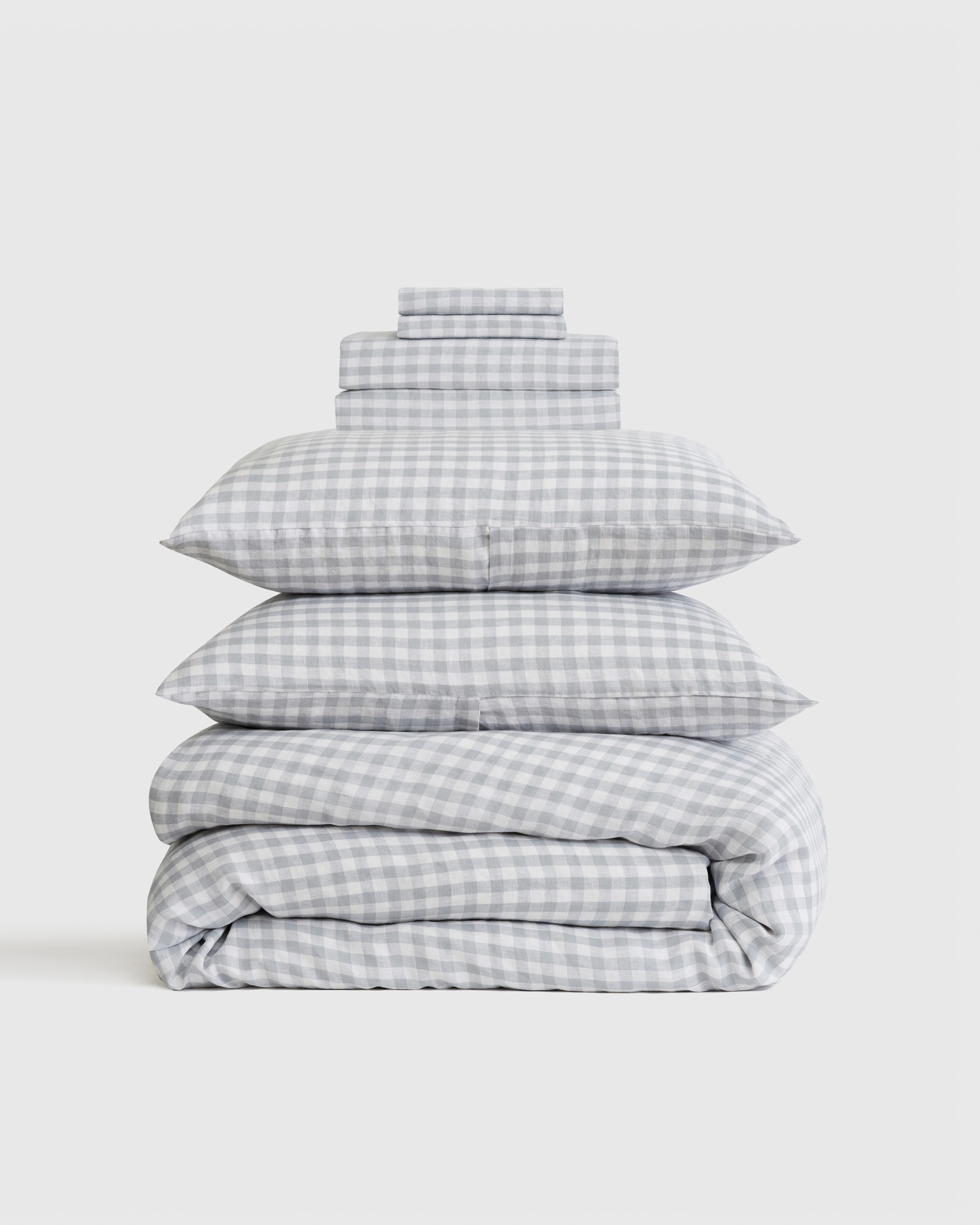 European Linen Stripe Deluxe Bedding Bundle