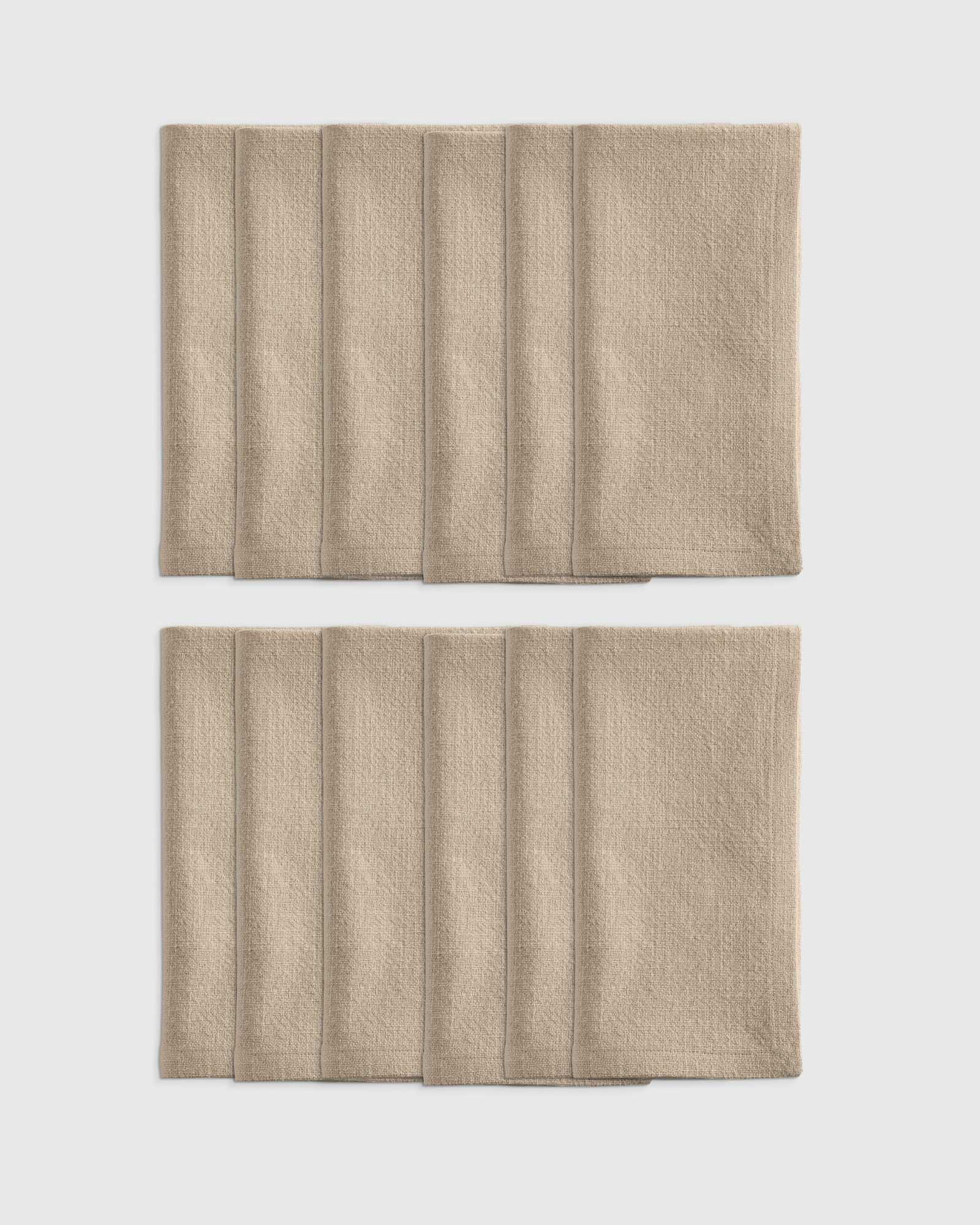 U-TBLE-146-FLAX-set of 12