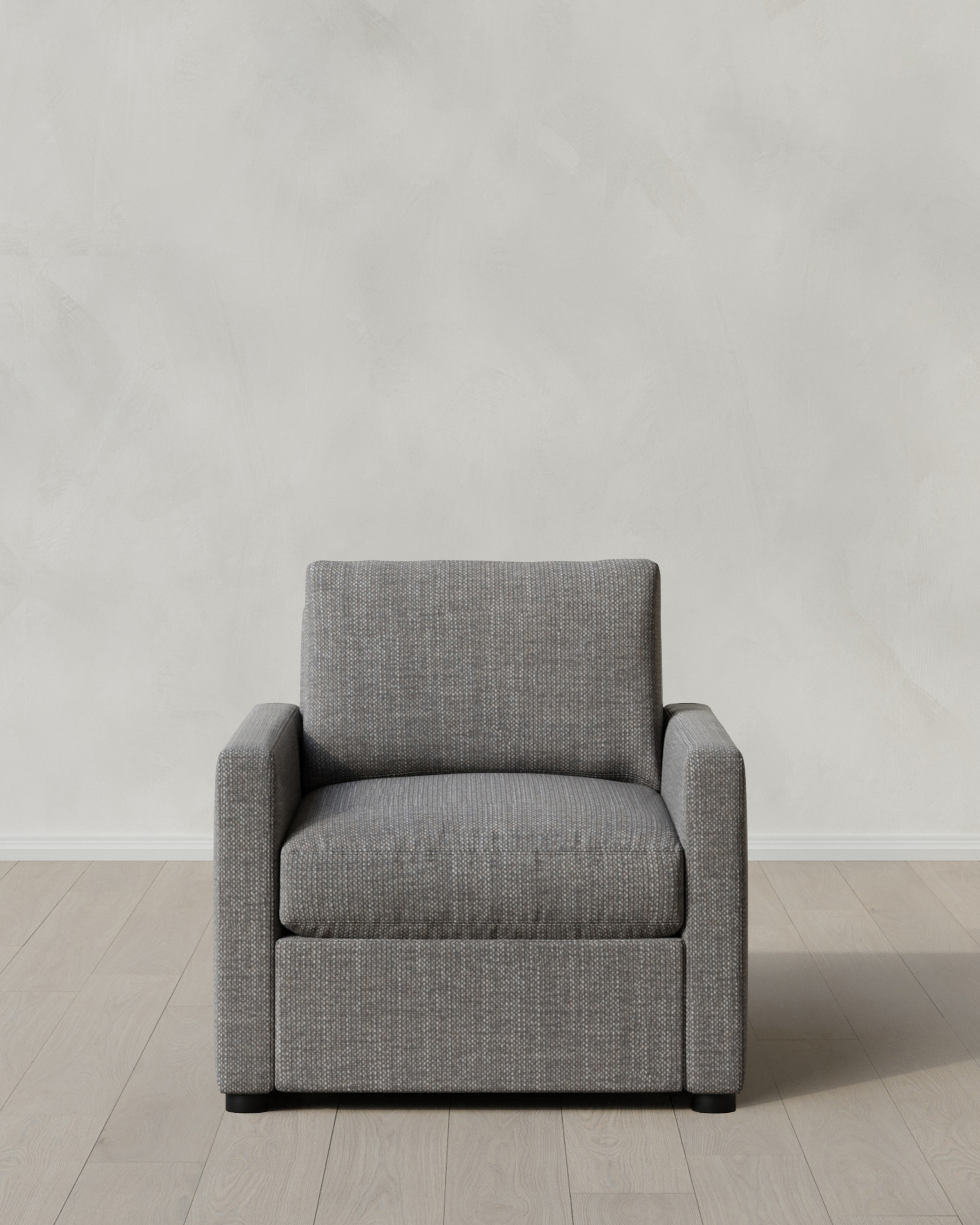 Slate Brennan Accent Chair in Performance Chenille Linen Blend