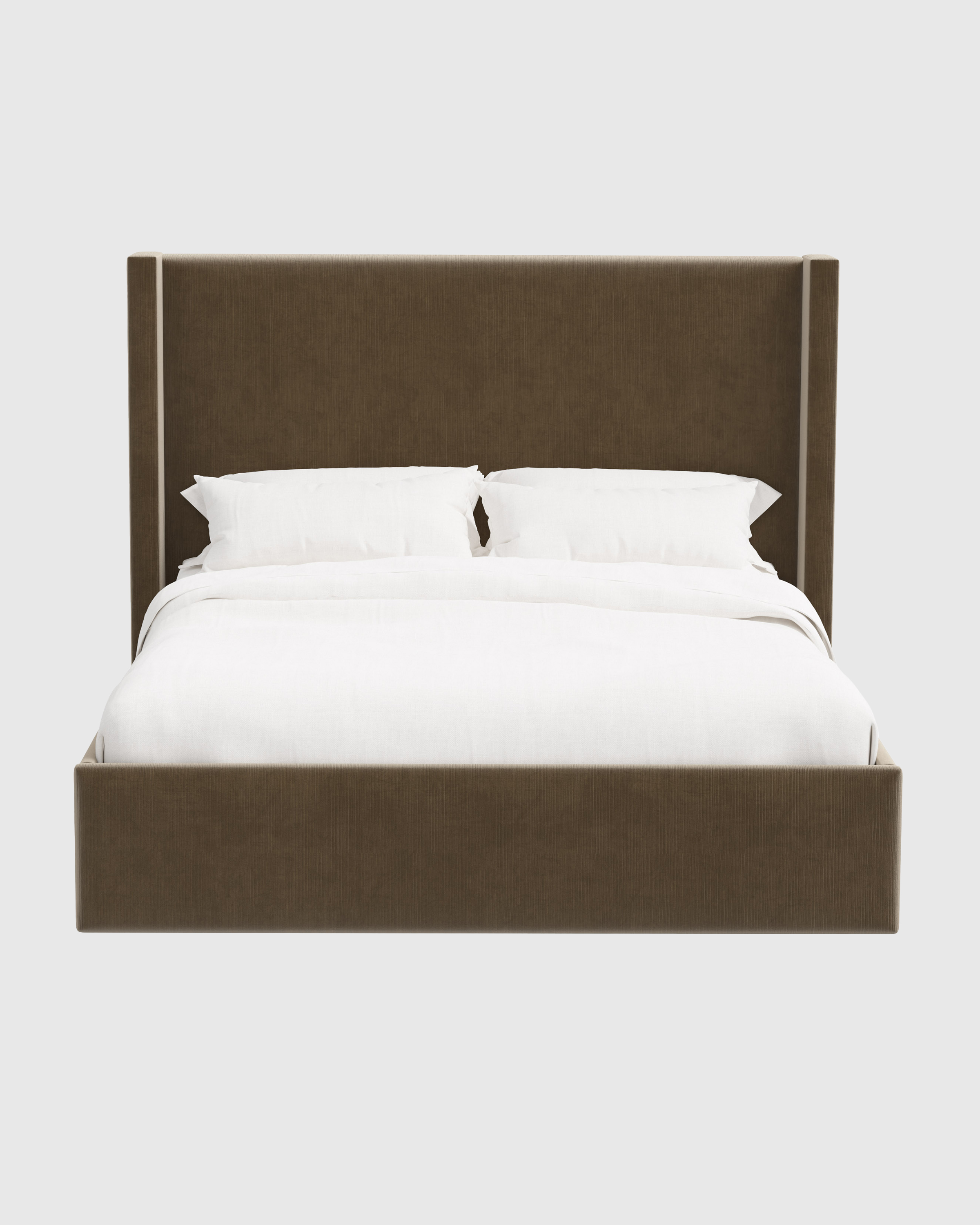 Performance Velvet Wingback Bed