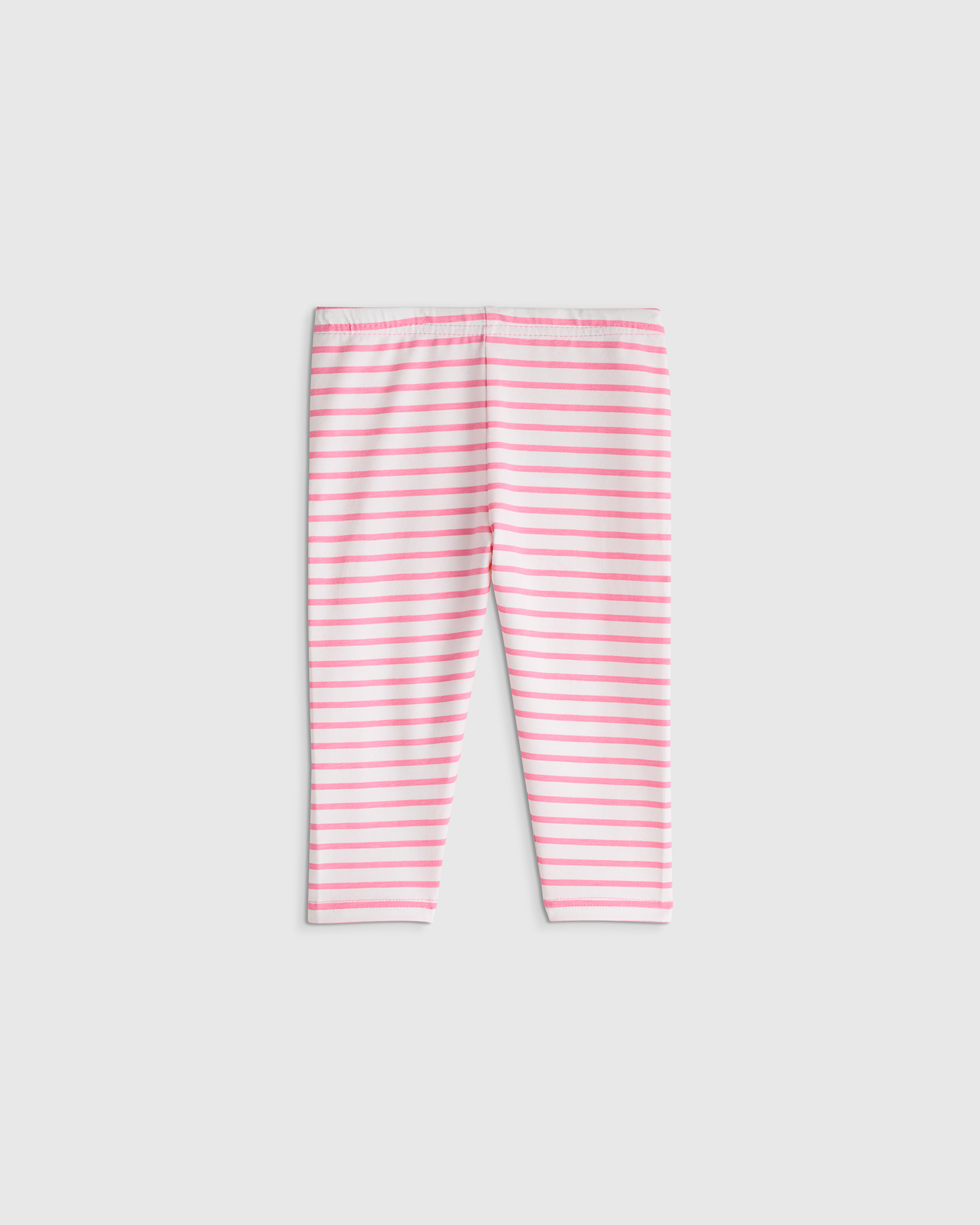 Pink Dancing Stripe Organic Cotton Leggings