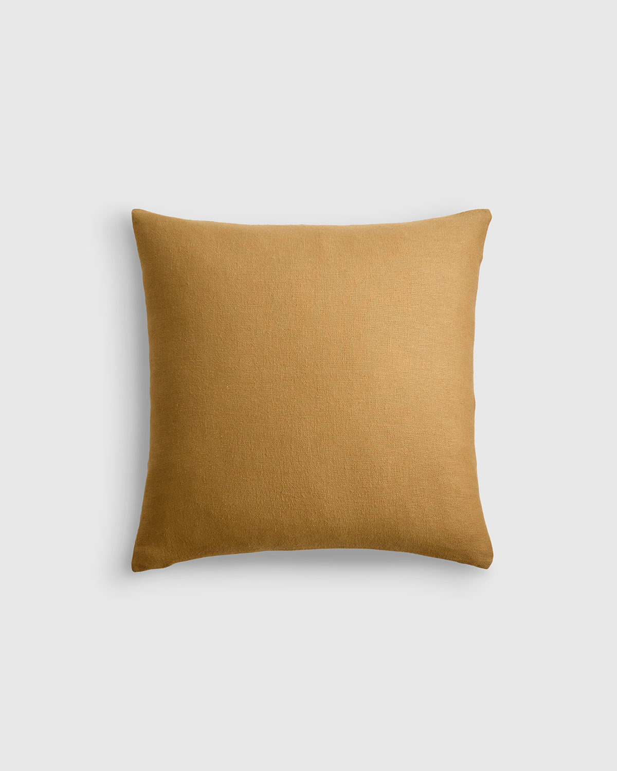 Turmeric/Flax Reversible Linen Bamboo Pillow Cover