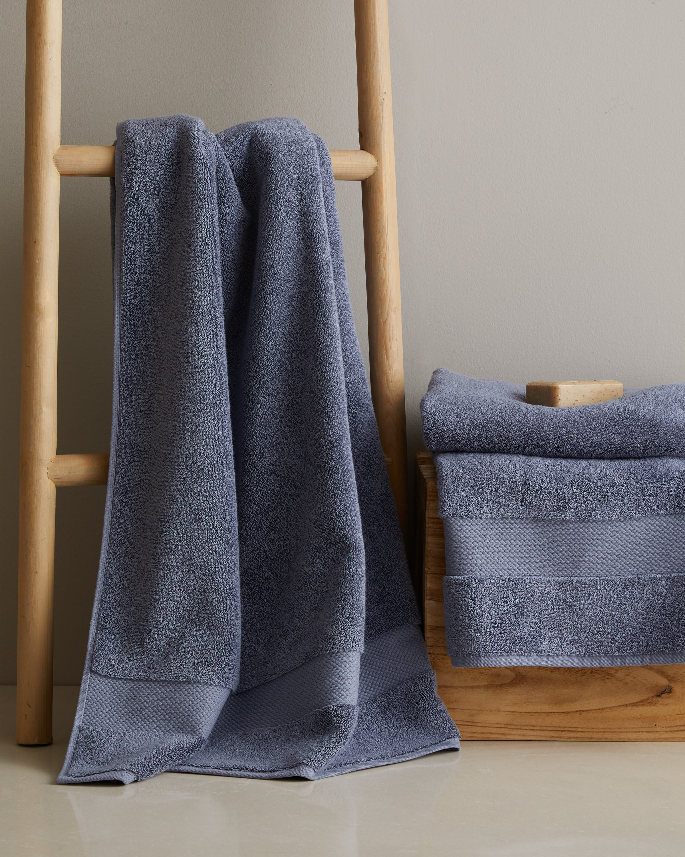 Ultra Plush Cotton Bath Towel (Set of 2) - Mineral