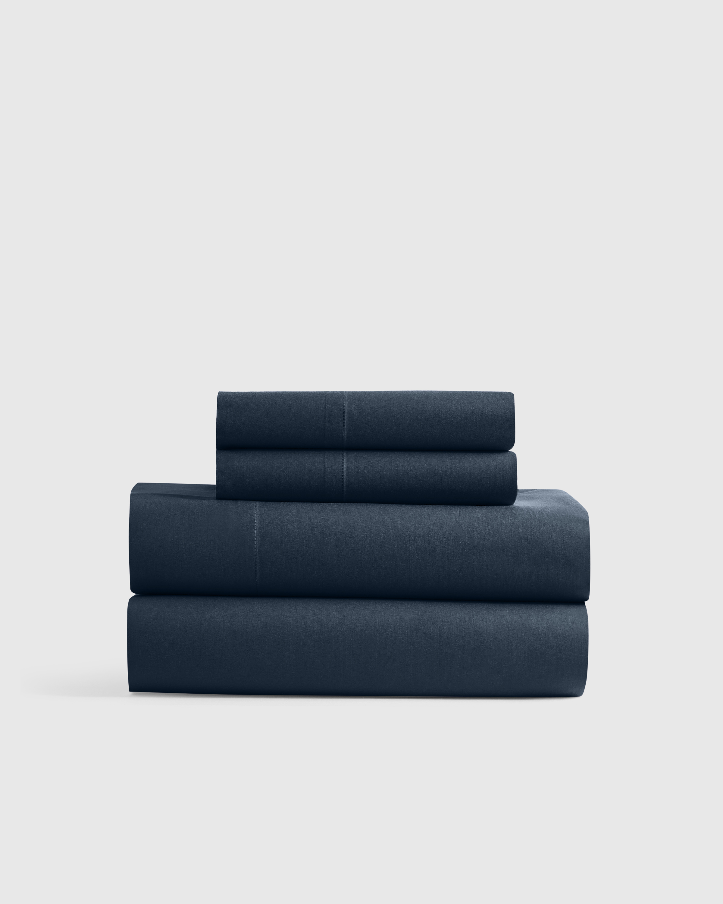 Navy Classic Organic Percale Sheet Set