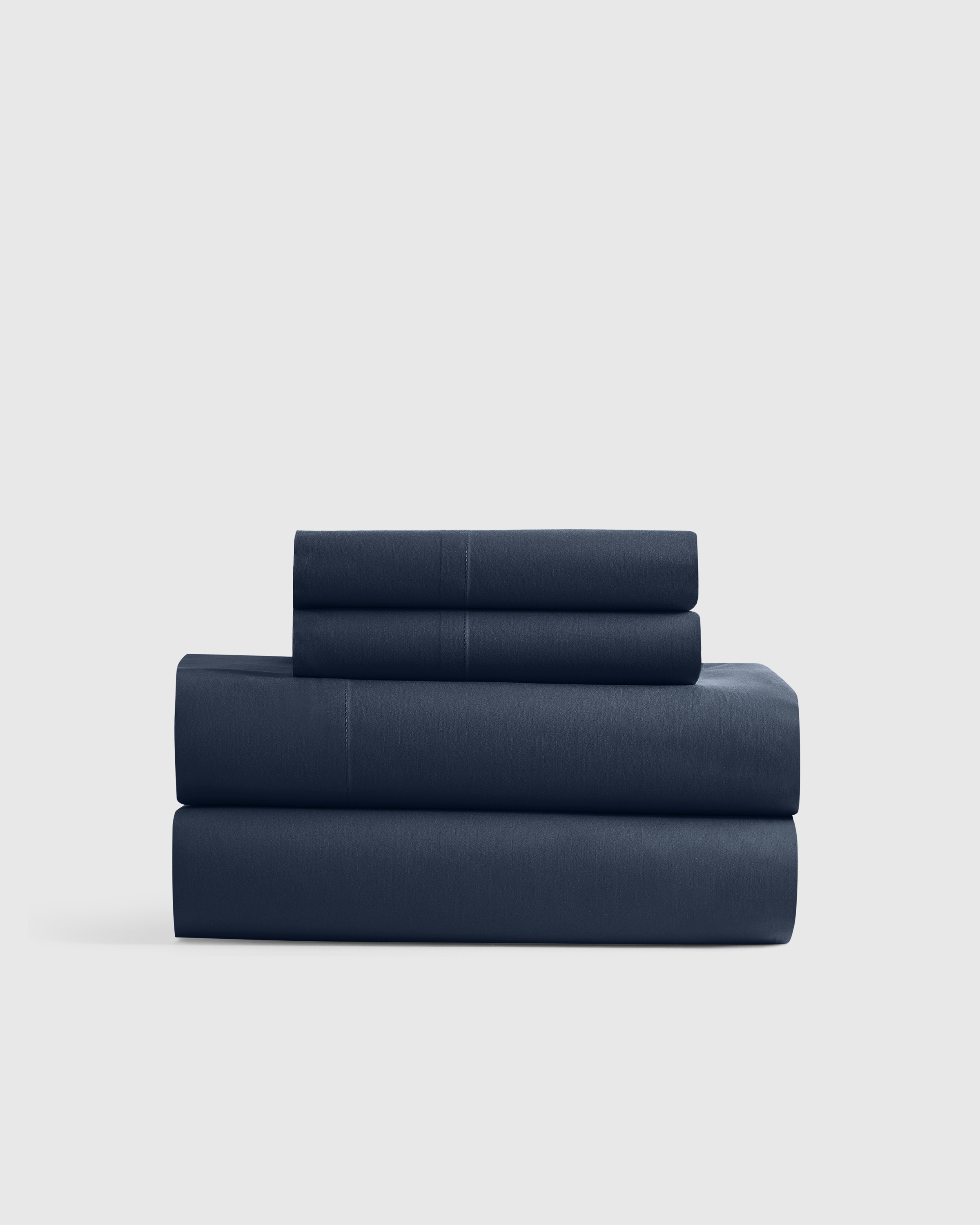 Navy Classic Organic Percale Sheet Set