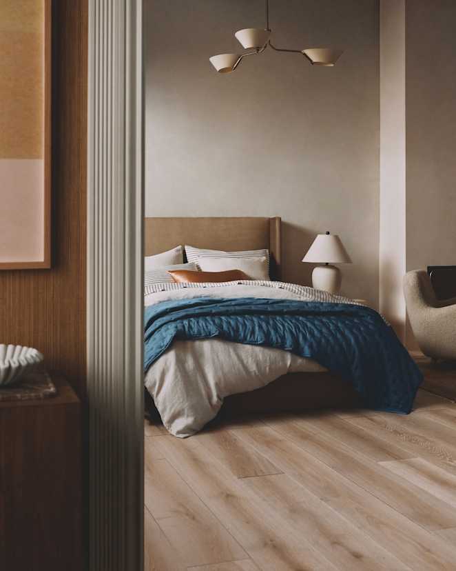 Natural Chambray European Linen Duvet Cover Set