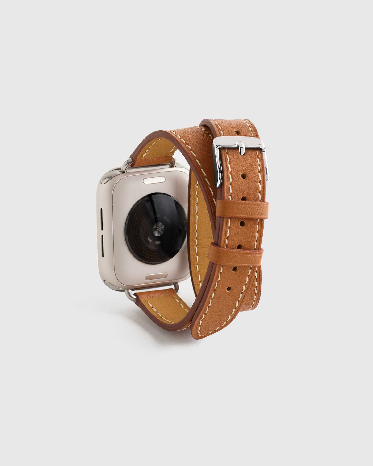 Leather Double Wrap Apple Watch Band
