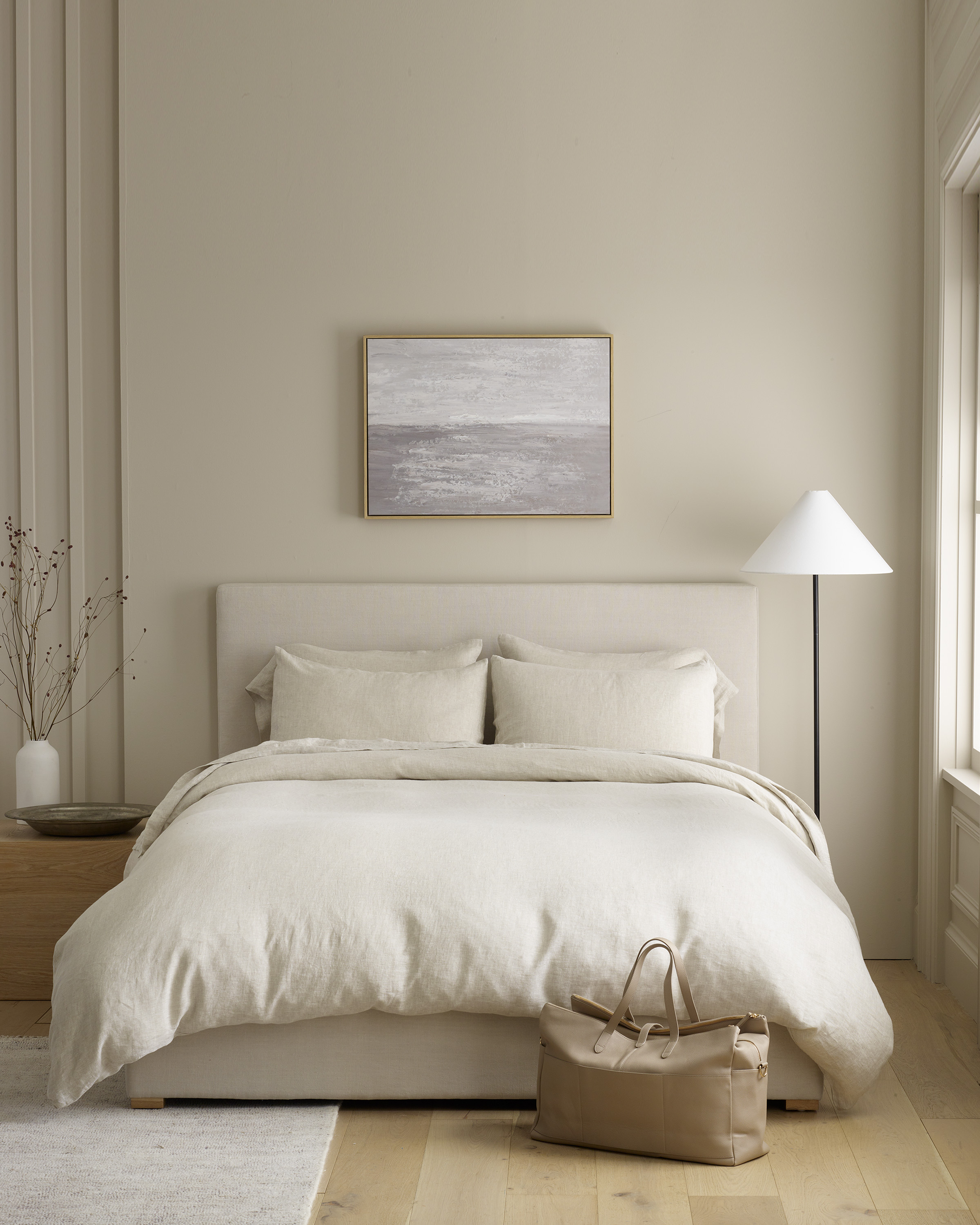 Natural European Linen Chambray Duvet Cover Set