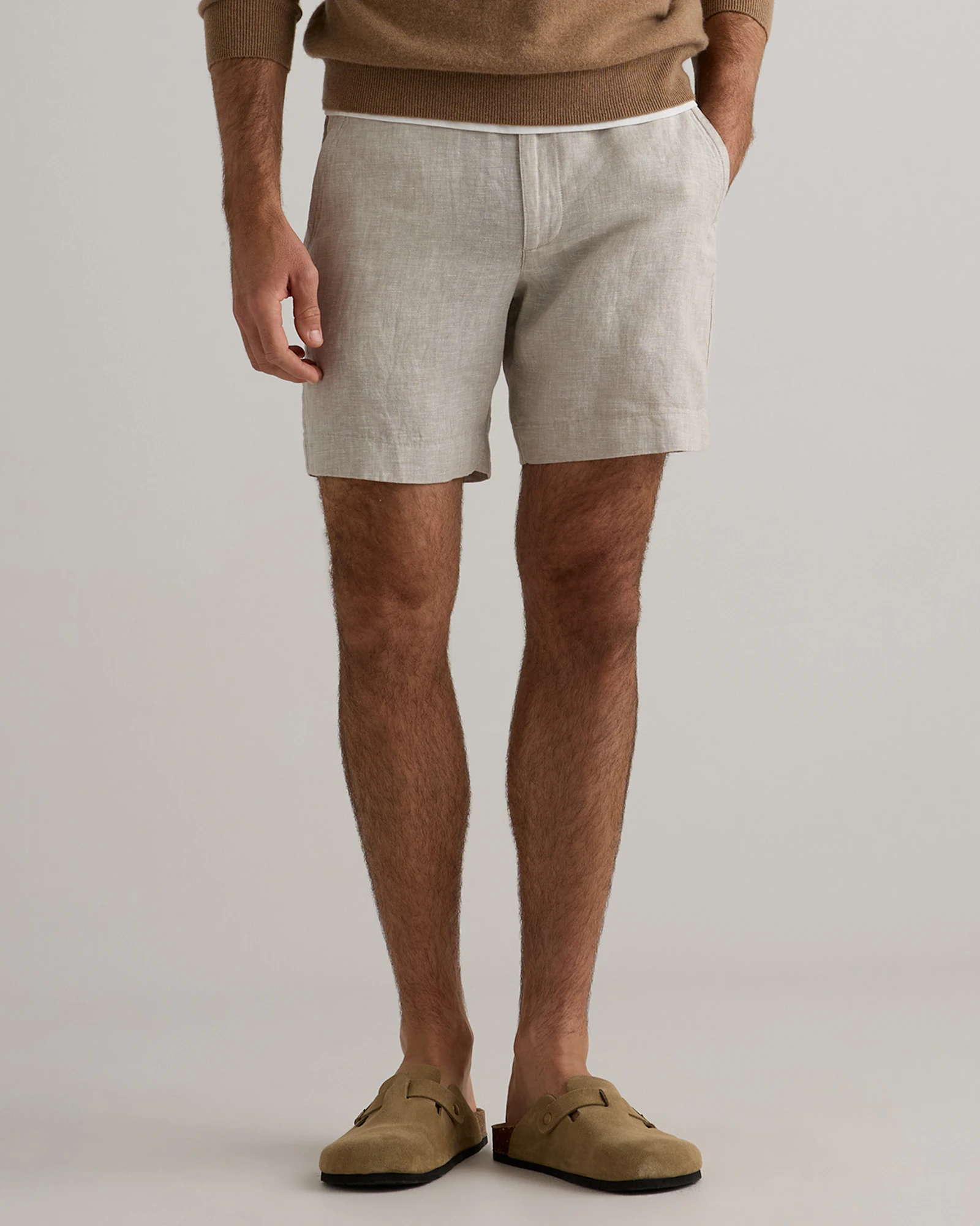100% European Linen Trouser Shorts