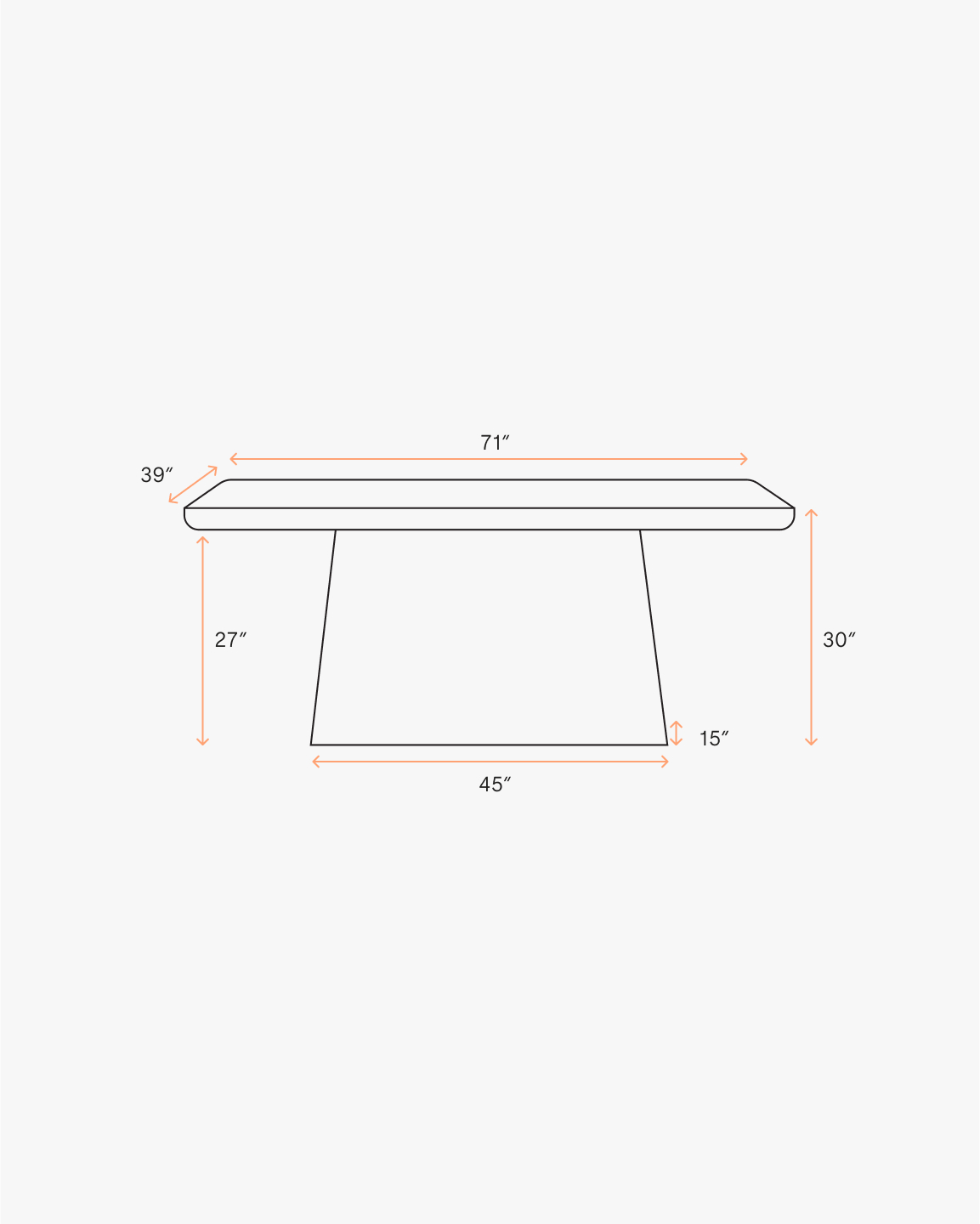 pedestal dining table 71