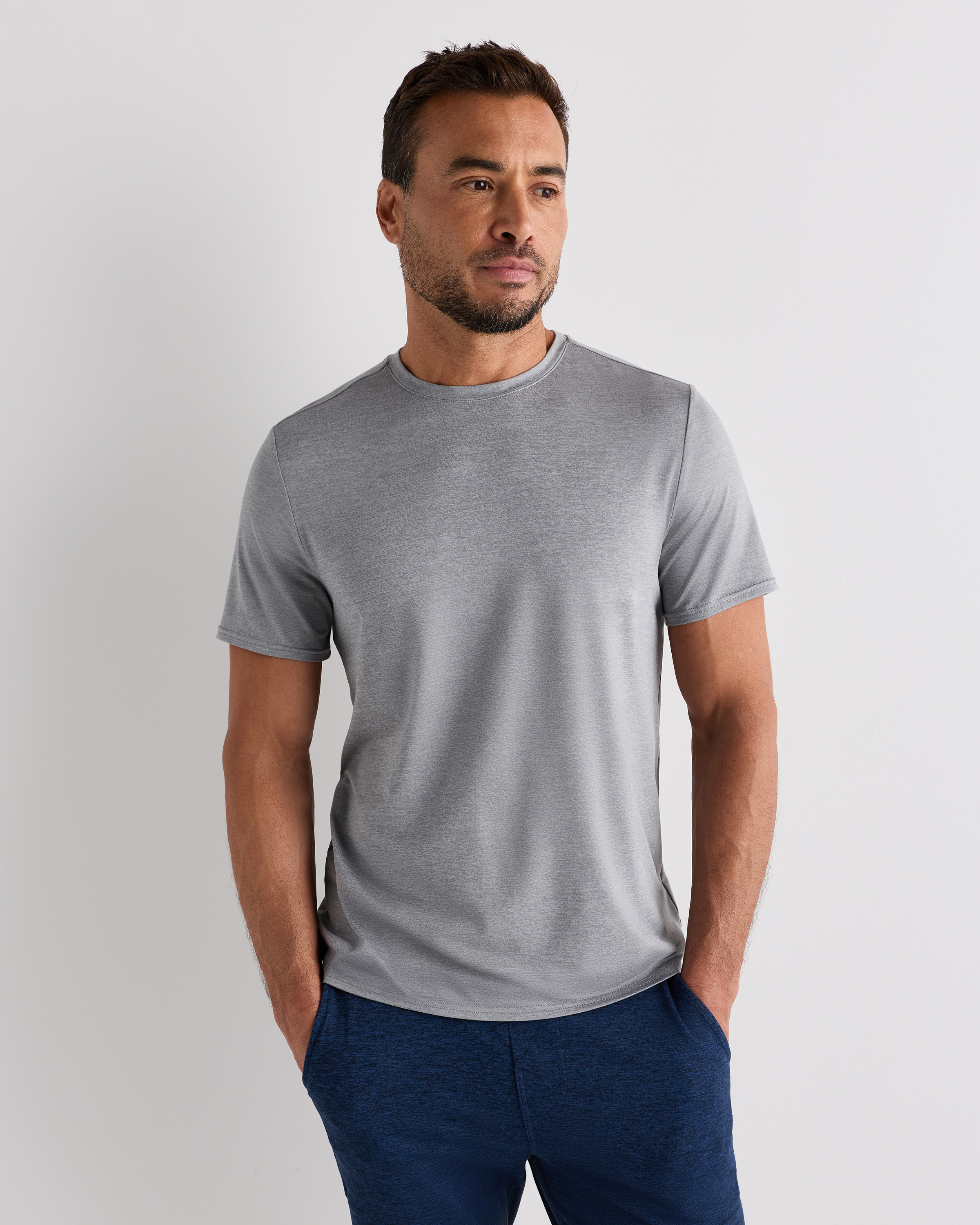 Heather Grey T-shirt de performance Flowknit Breeze