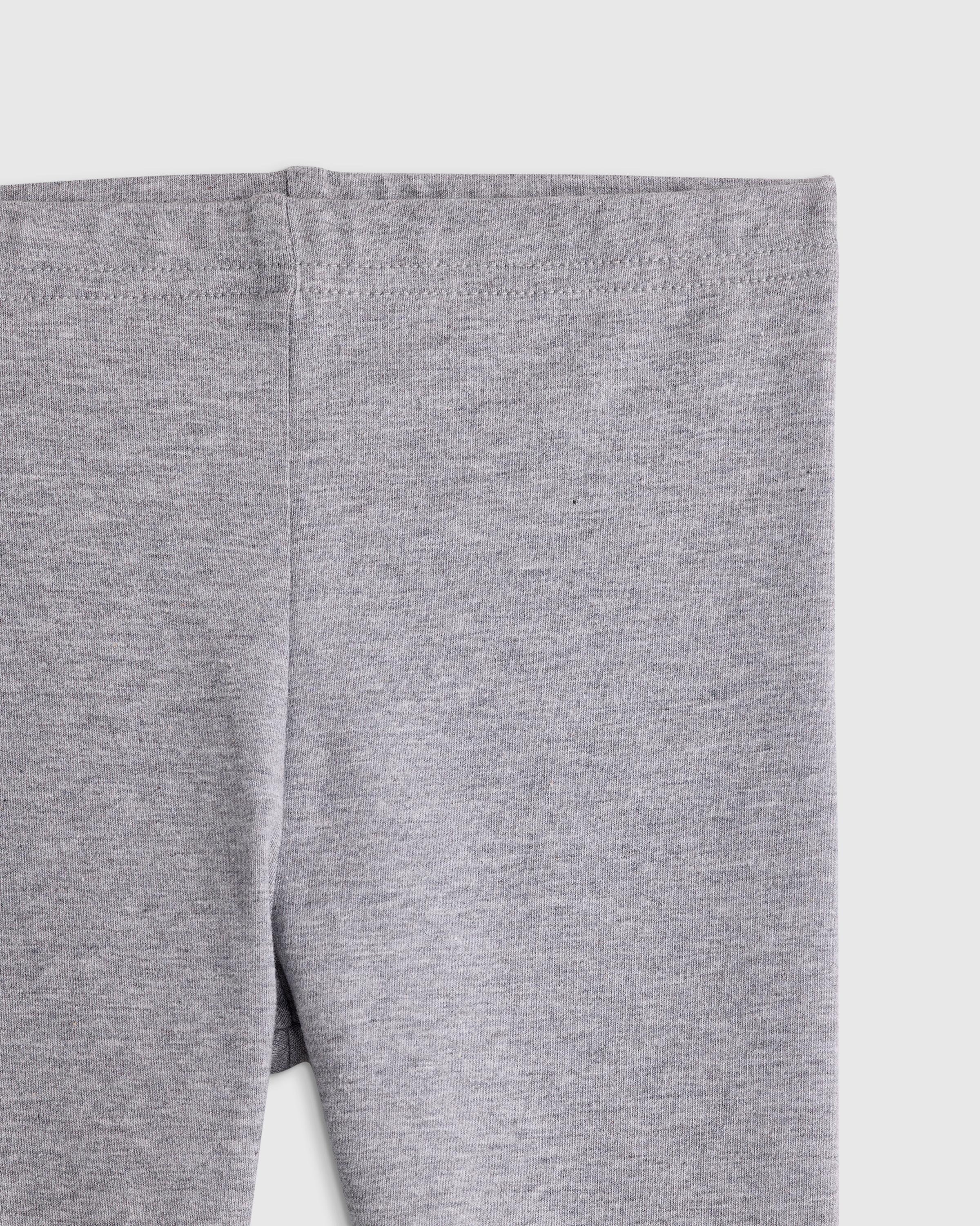 U--913 Baby Organic Cotton Leggings - BABY GIRL Heather Grey 16097 CROPPED
