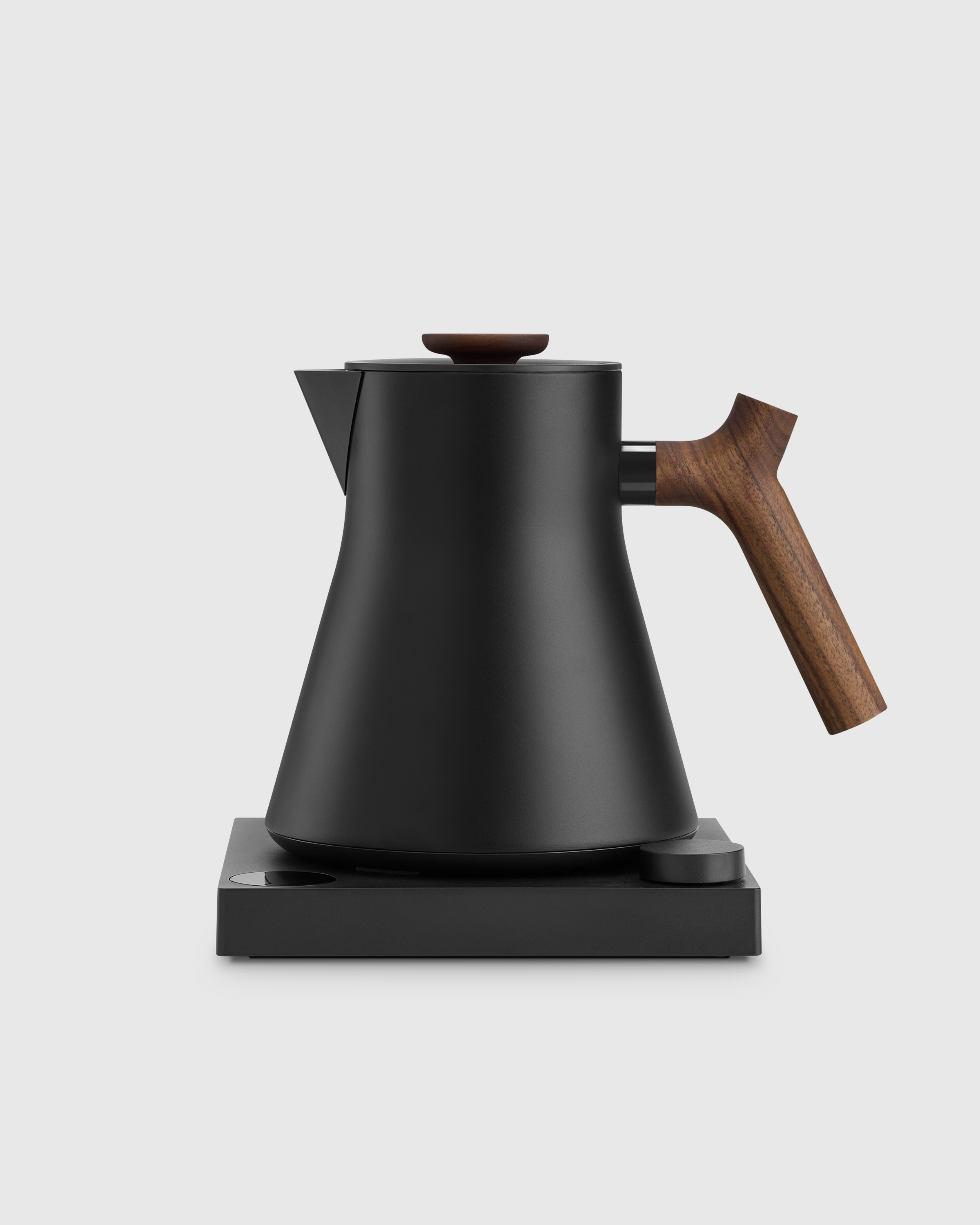 Black with Walnut Fellow Corvo EKG Pro Electric Kettle