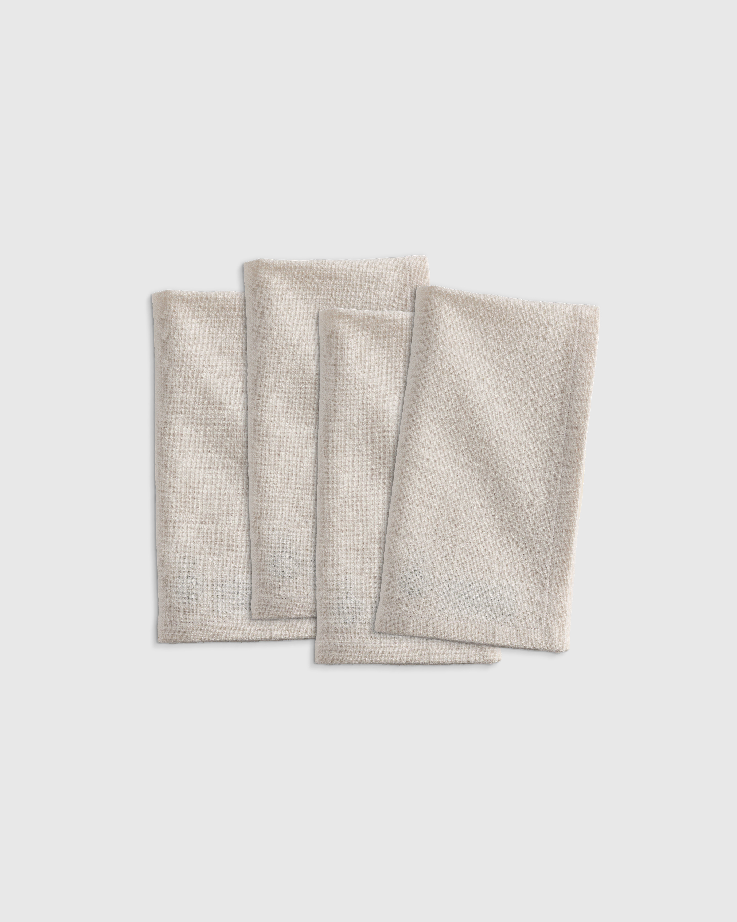 Warm White Organic Cotton Napkins