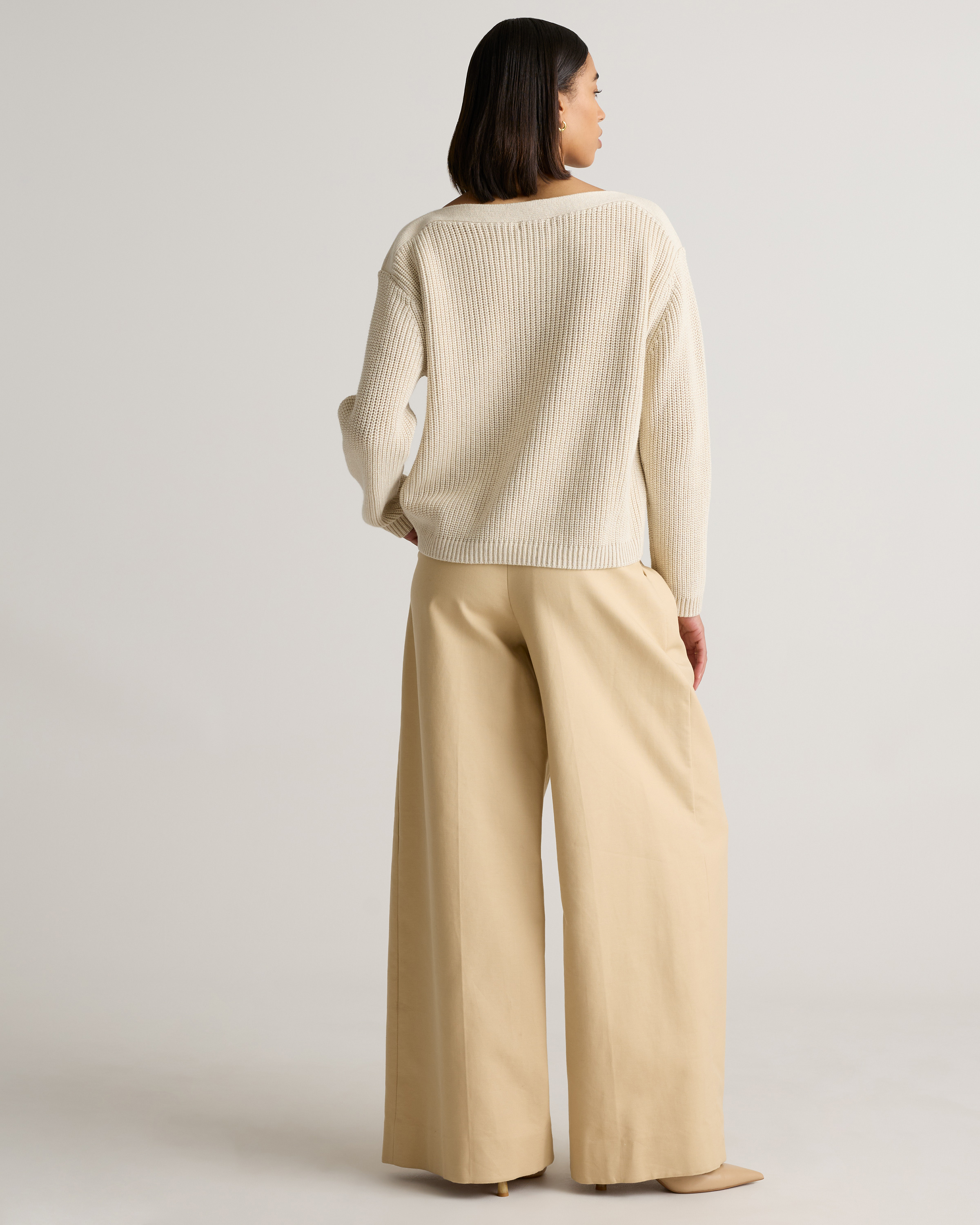 100% Organic Cotton Fisherman Boatneck Sweater